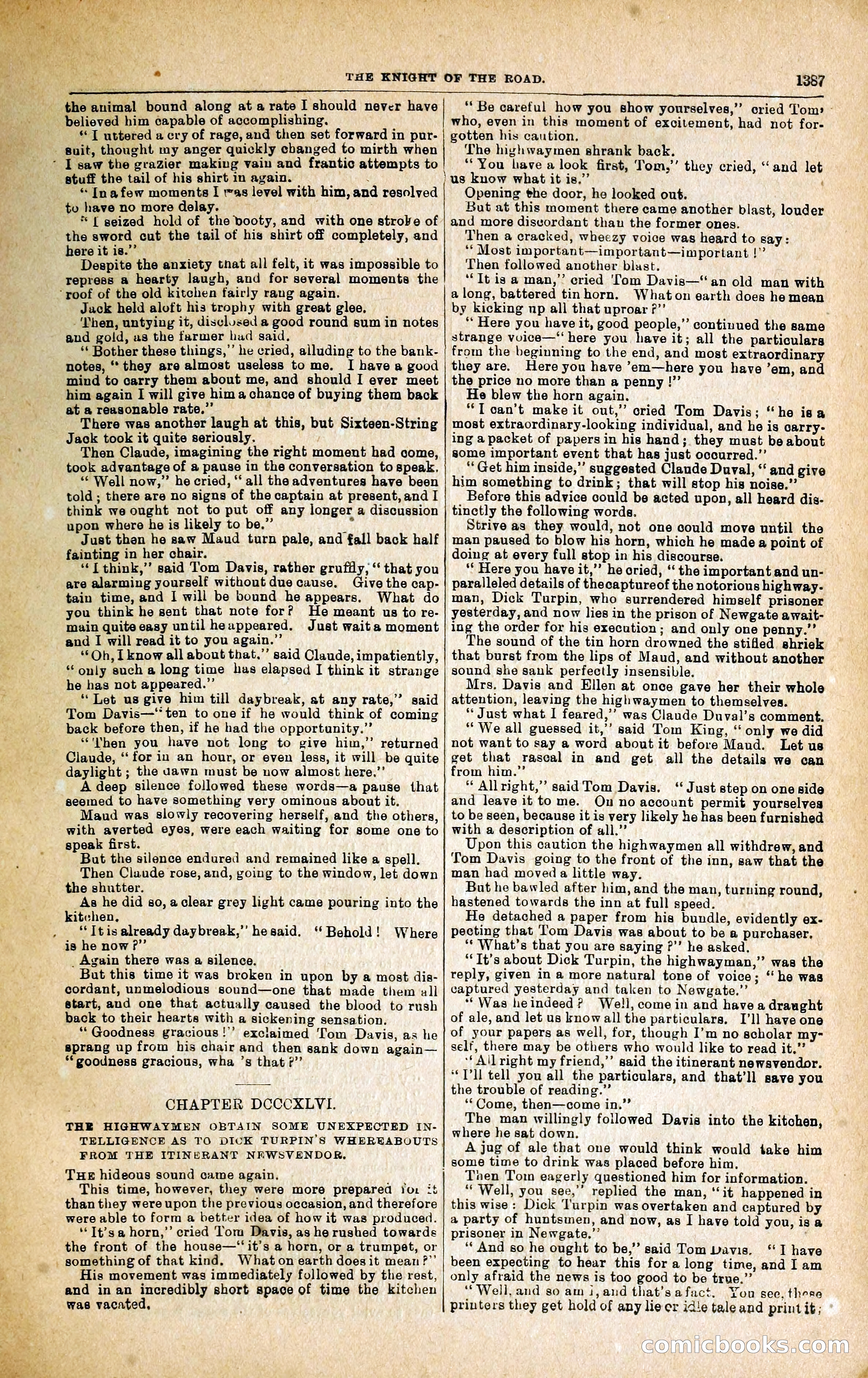 Black Bess; or, the Knight of the Road — page 15: Penny Dreadfuls, 1866