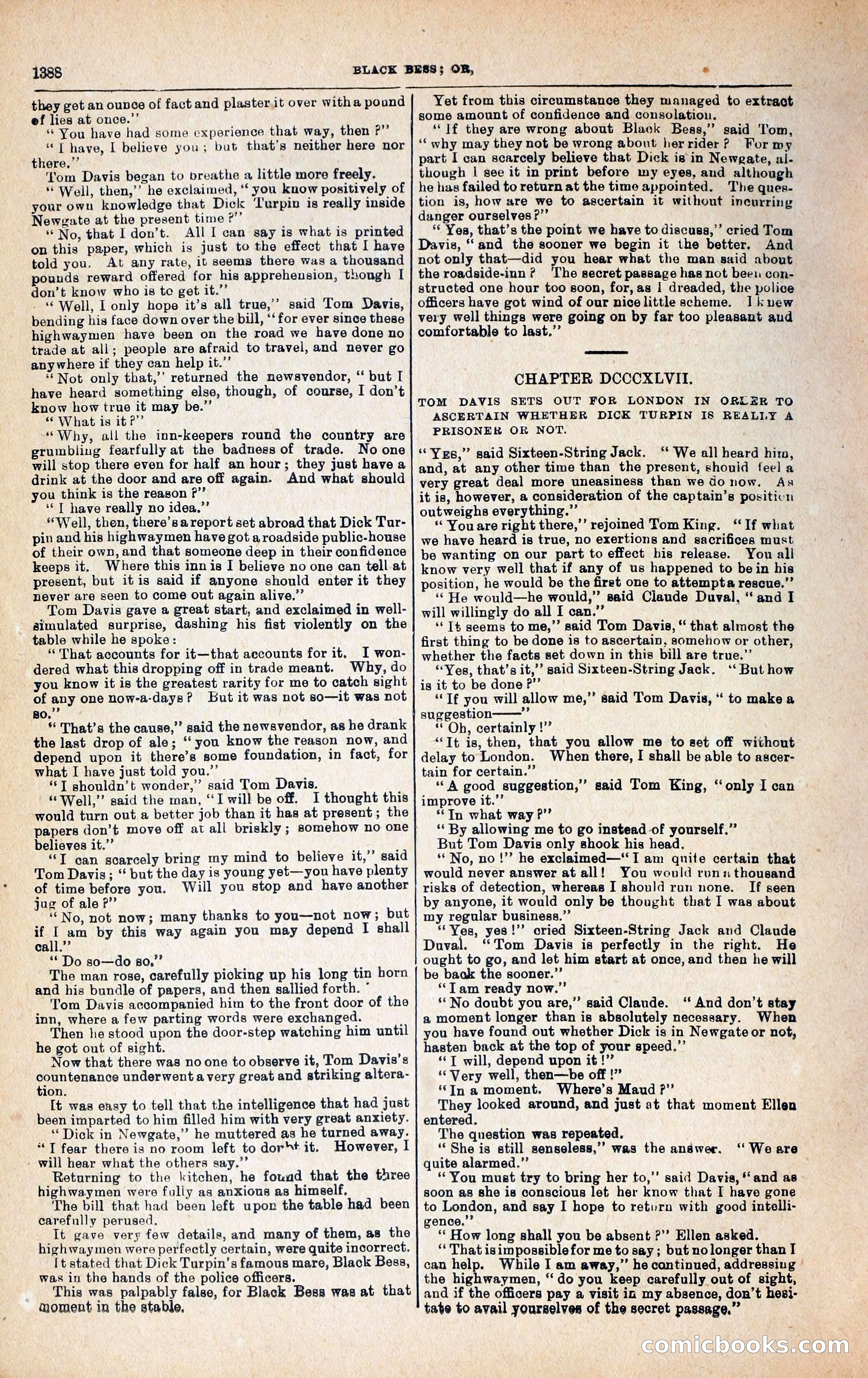 Black Bess; or, the Knight of the Road — page 16: Penny Dreadfuls, 1866