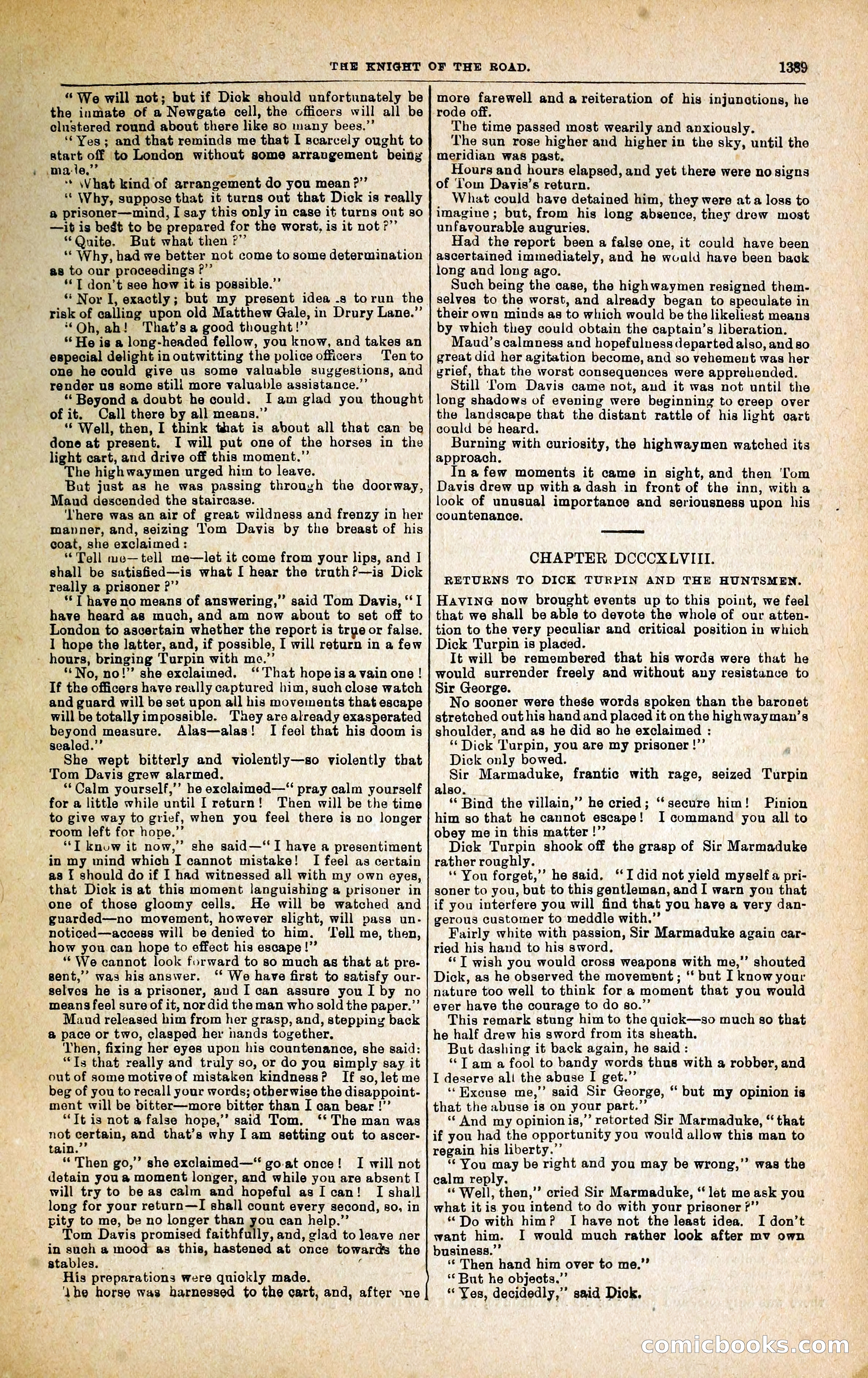 Black Bess; or, the Knight of the Road — page 17: Penny Dreadfuls, 1866