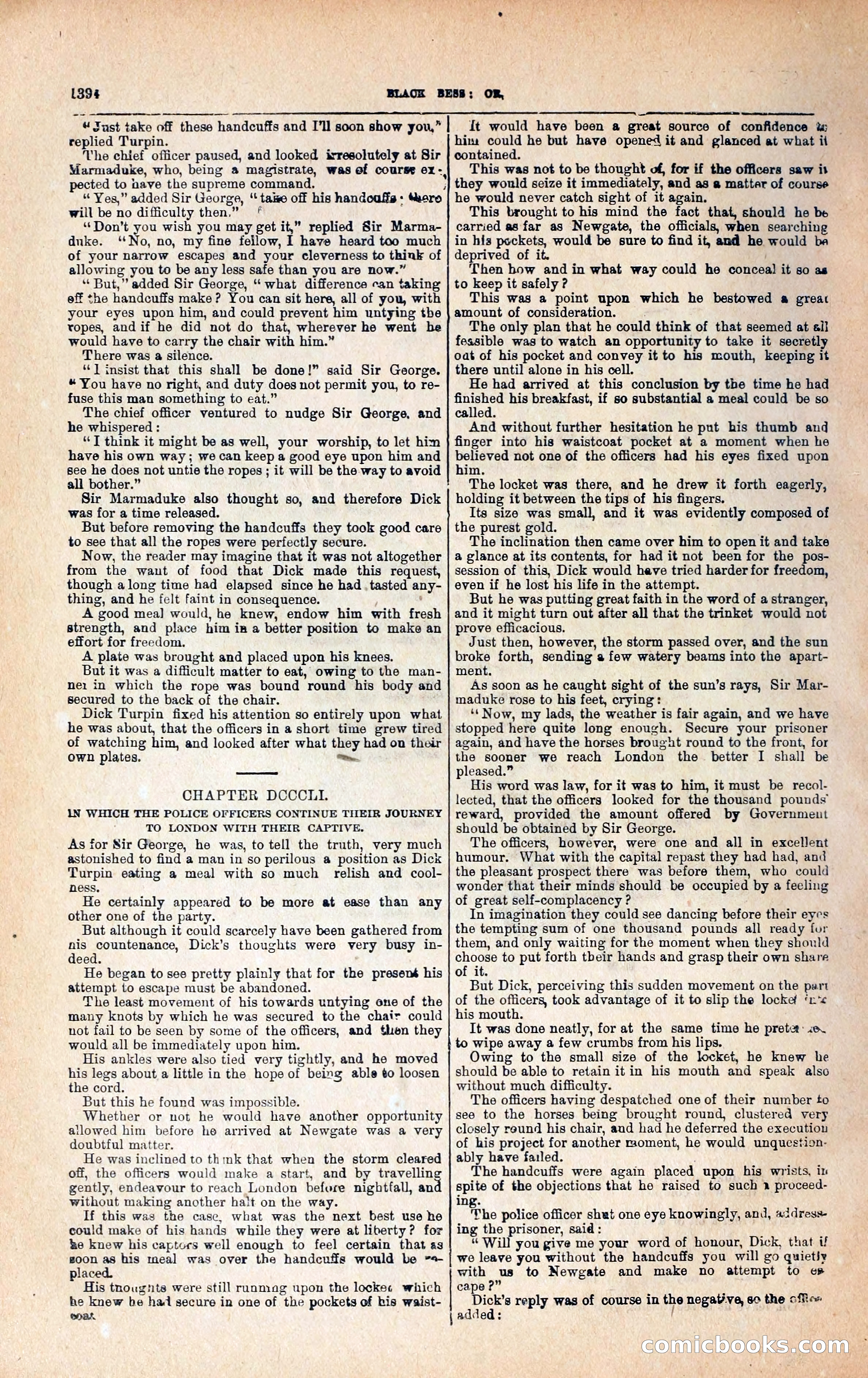 Black Bess; or, the Knight of the Road — page 22: Penny Dreadfuls, 1866
