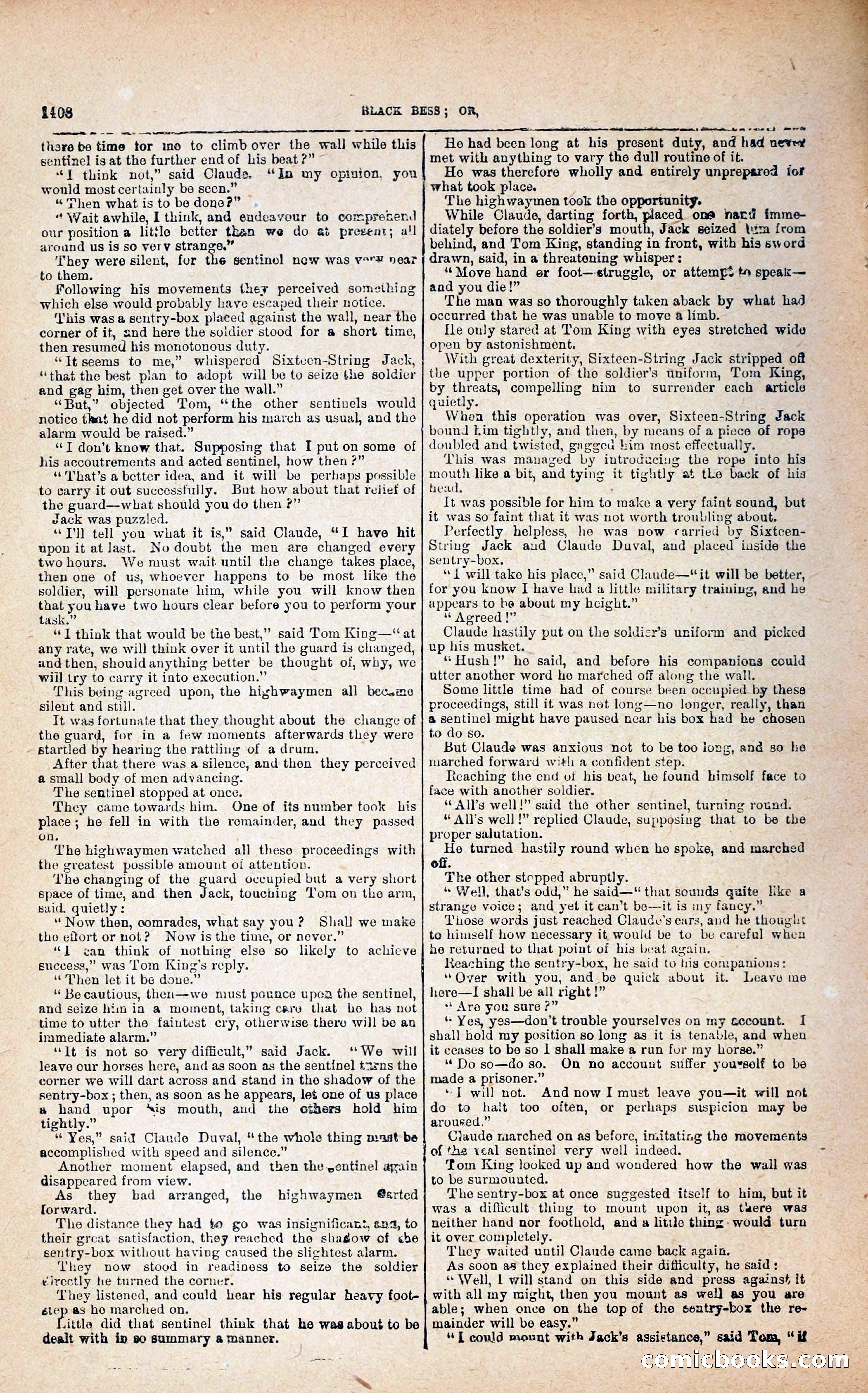 Black Bess; or, the Knight of the Road — page 36: Penny Dreadfuls, 1866