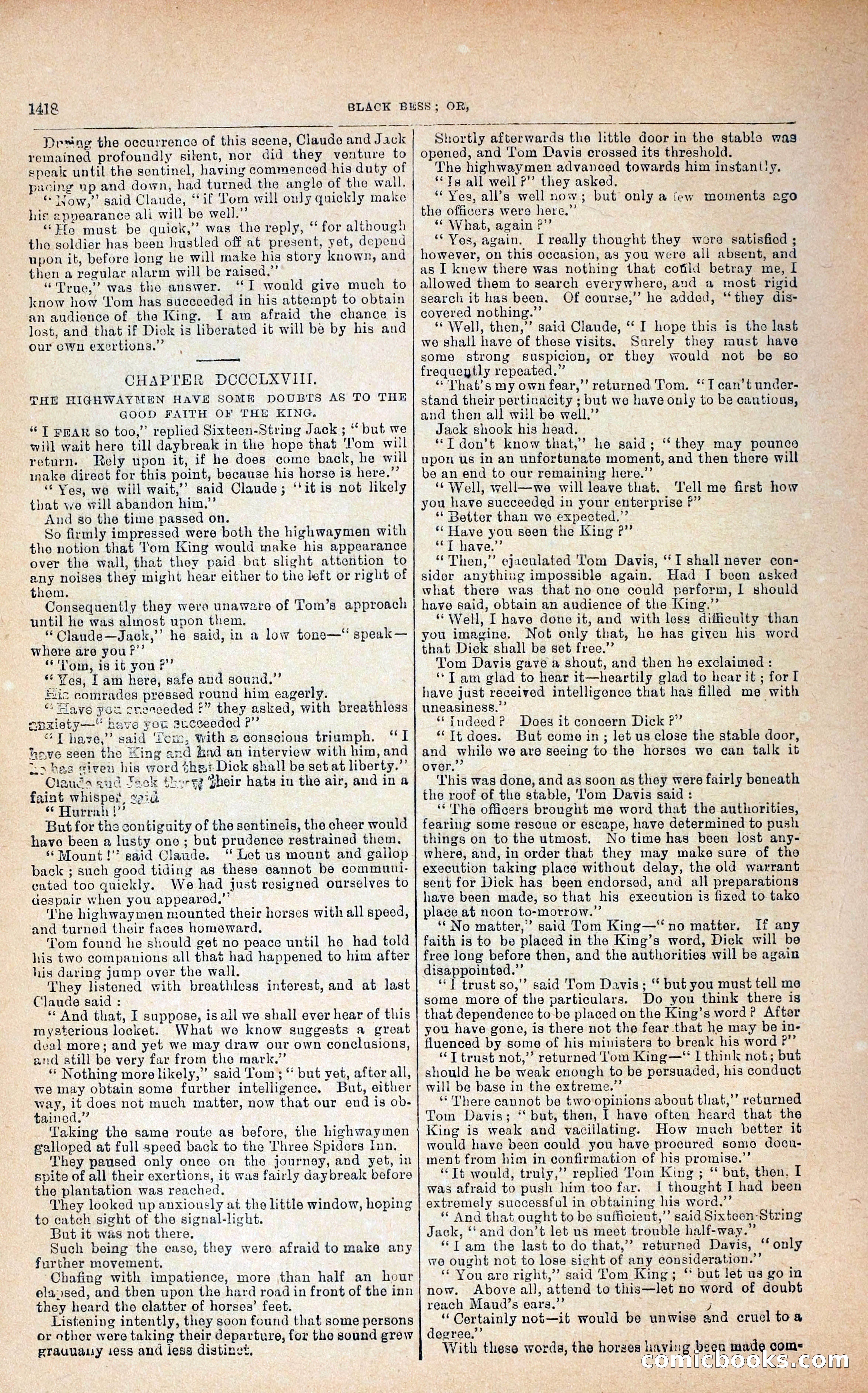 Black Bess; or, the Knight of the Road — page 46: Penny Dreadfuls, 1866