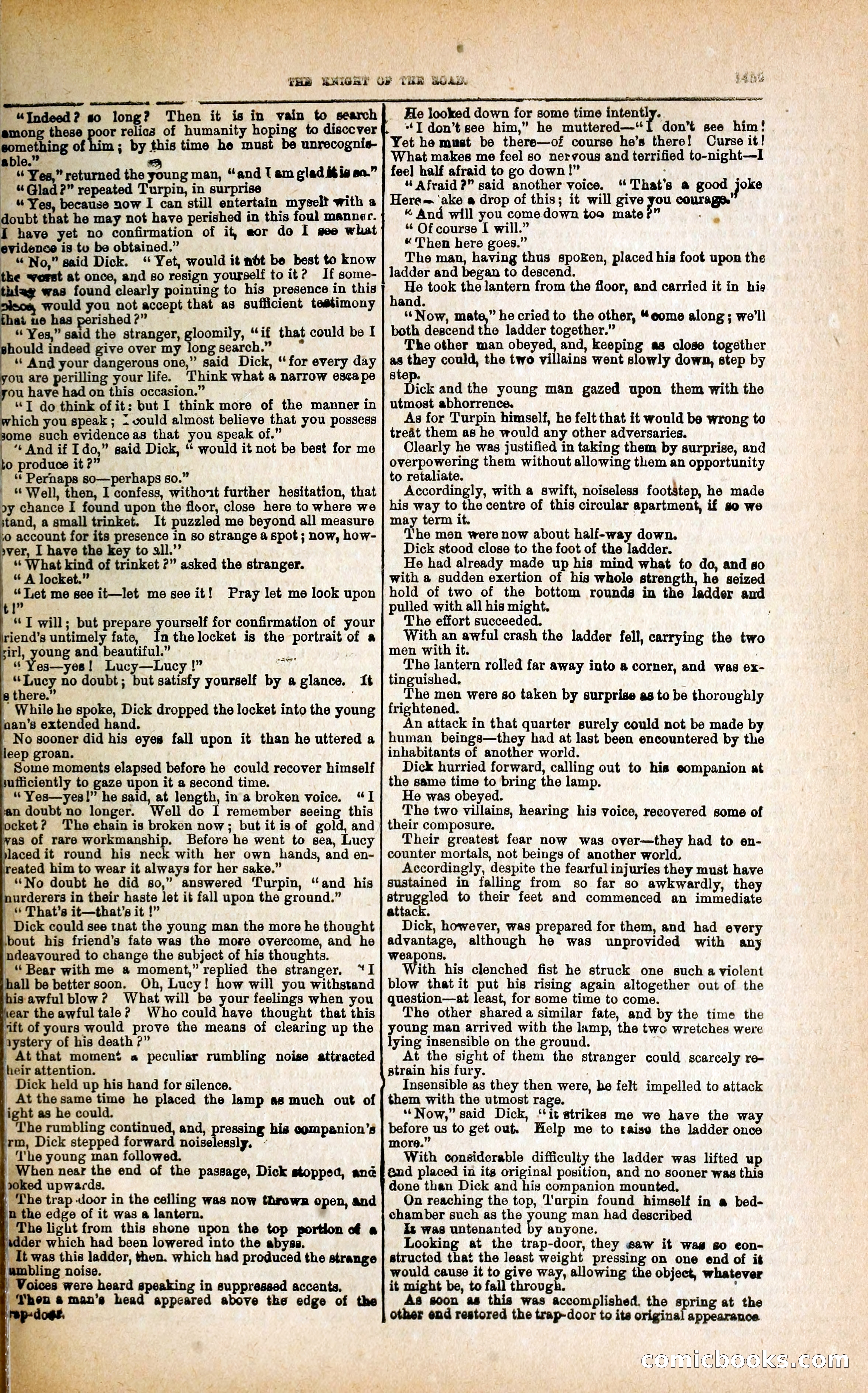 Black Bess; or, the Knight of the Road — page 87: Penny Dreadfuls, 1866