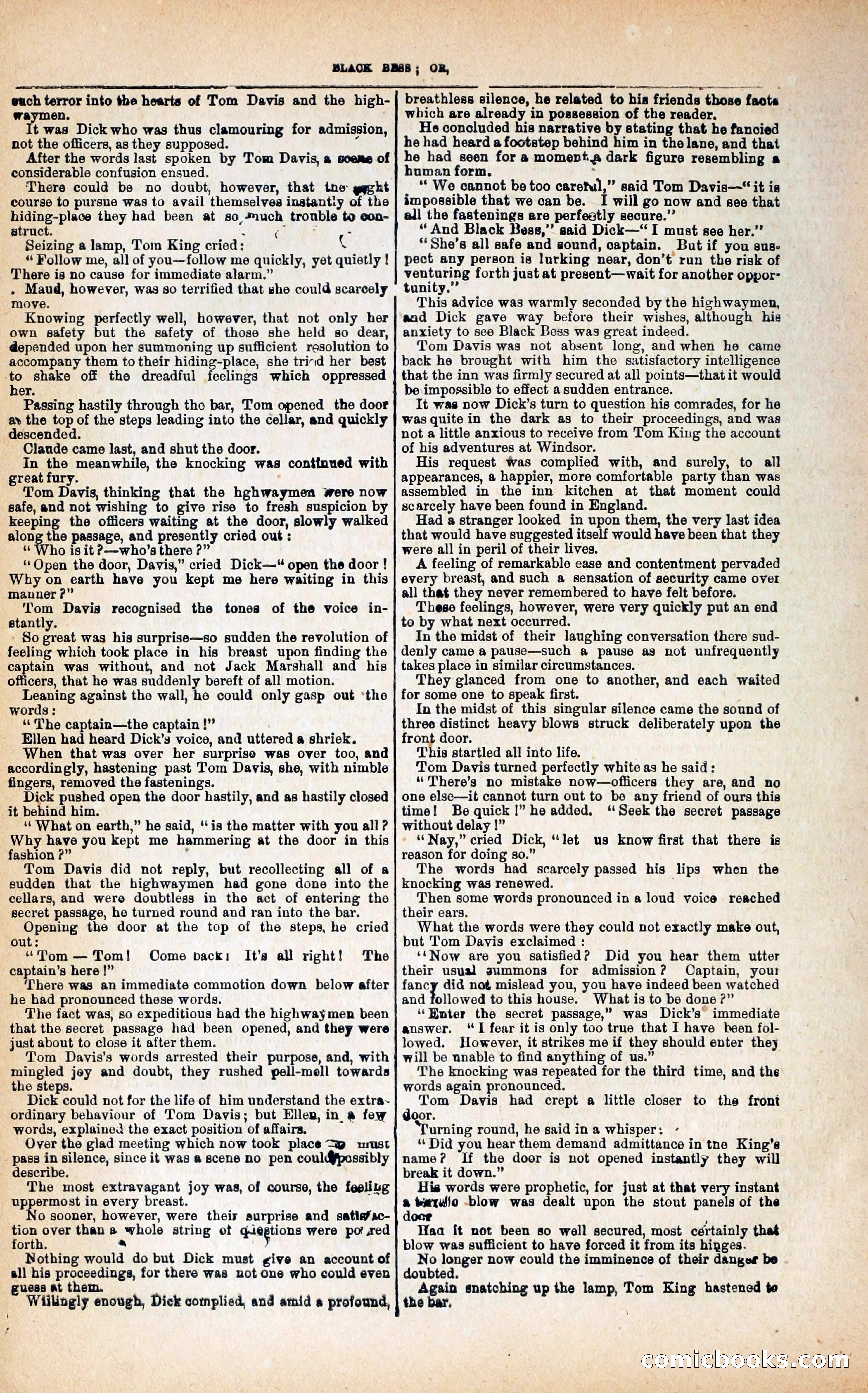 Black Bess; or, the Knight of the Road — page 90: Penny Dreadfuls, 1866