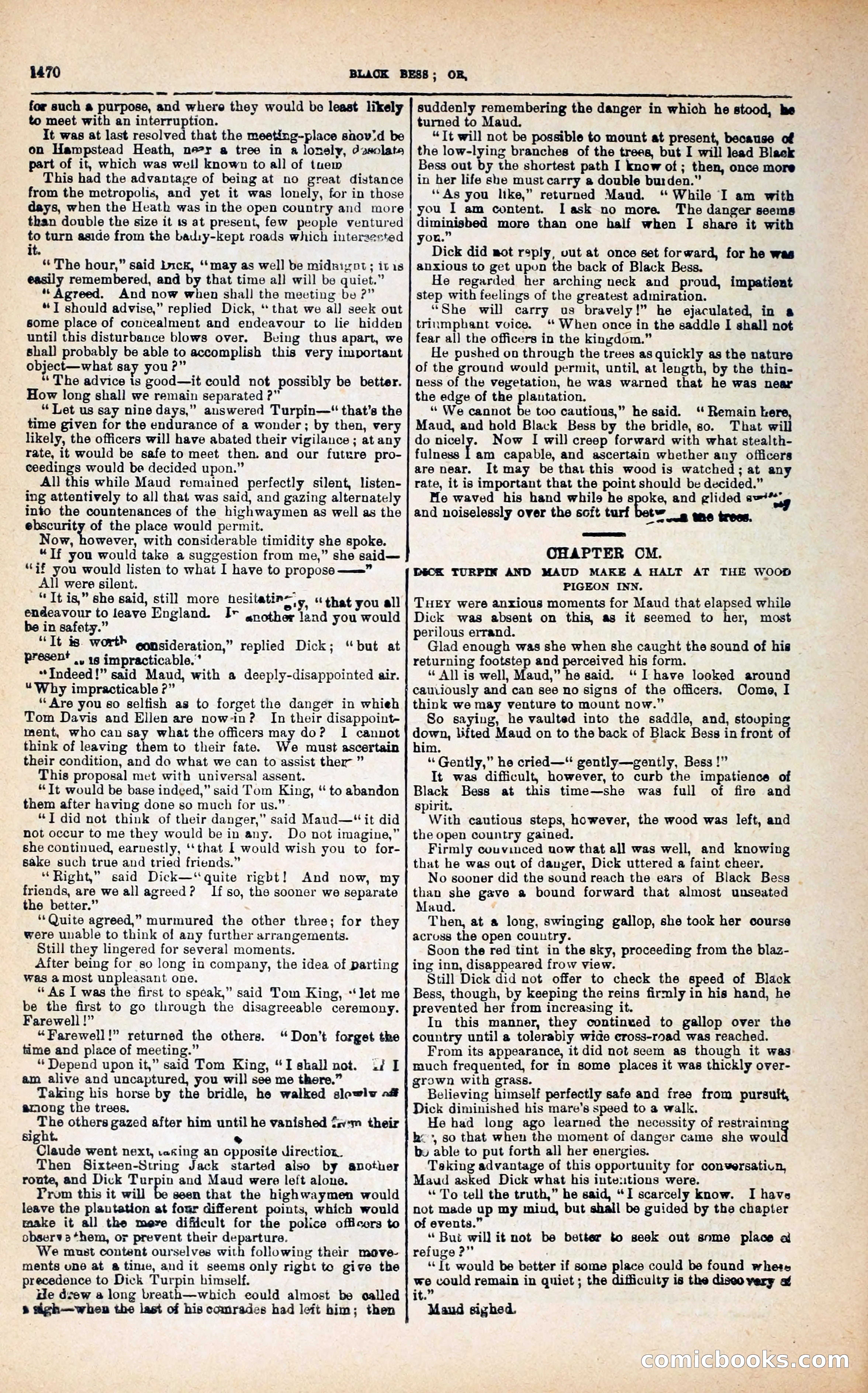Black Bess; or, the Knight of the Road — page 98: Penny Dreadfuls, 1866