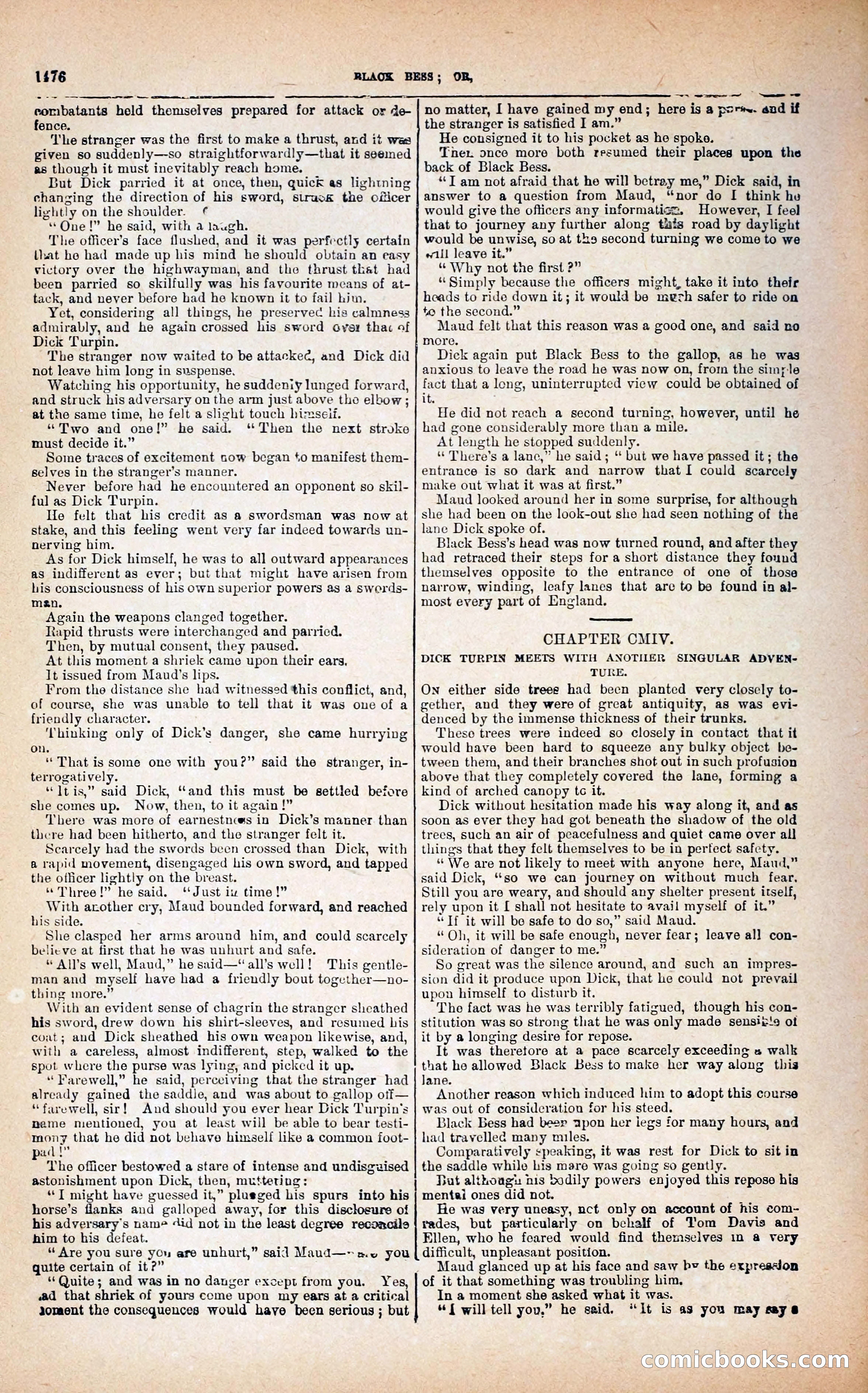 Black Bess; or, the Knight of the Road — page 104: Penny Dreadfuls, 1866