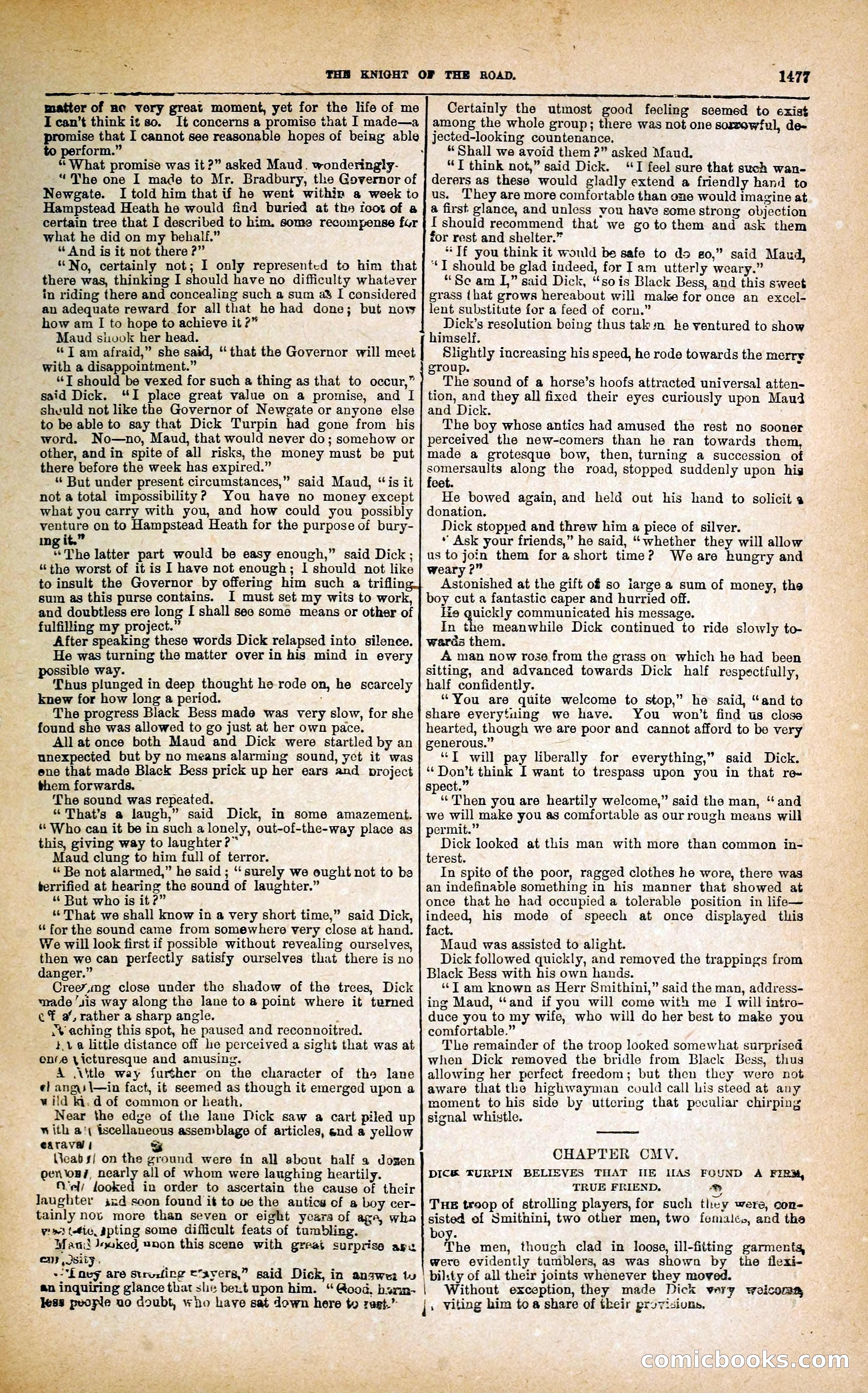 Black Bess; or, the Knight of the Road — page 105: Penny Dreadfuls, 1866