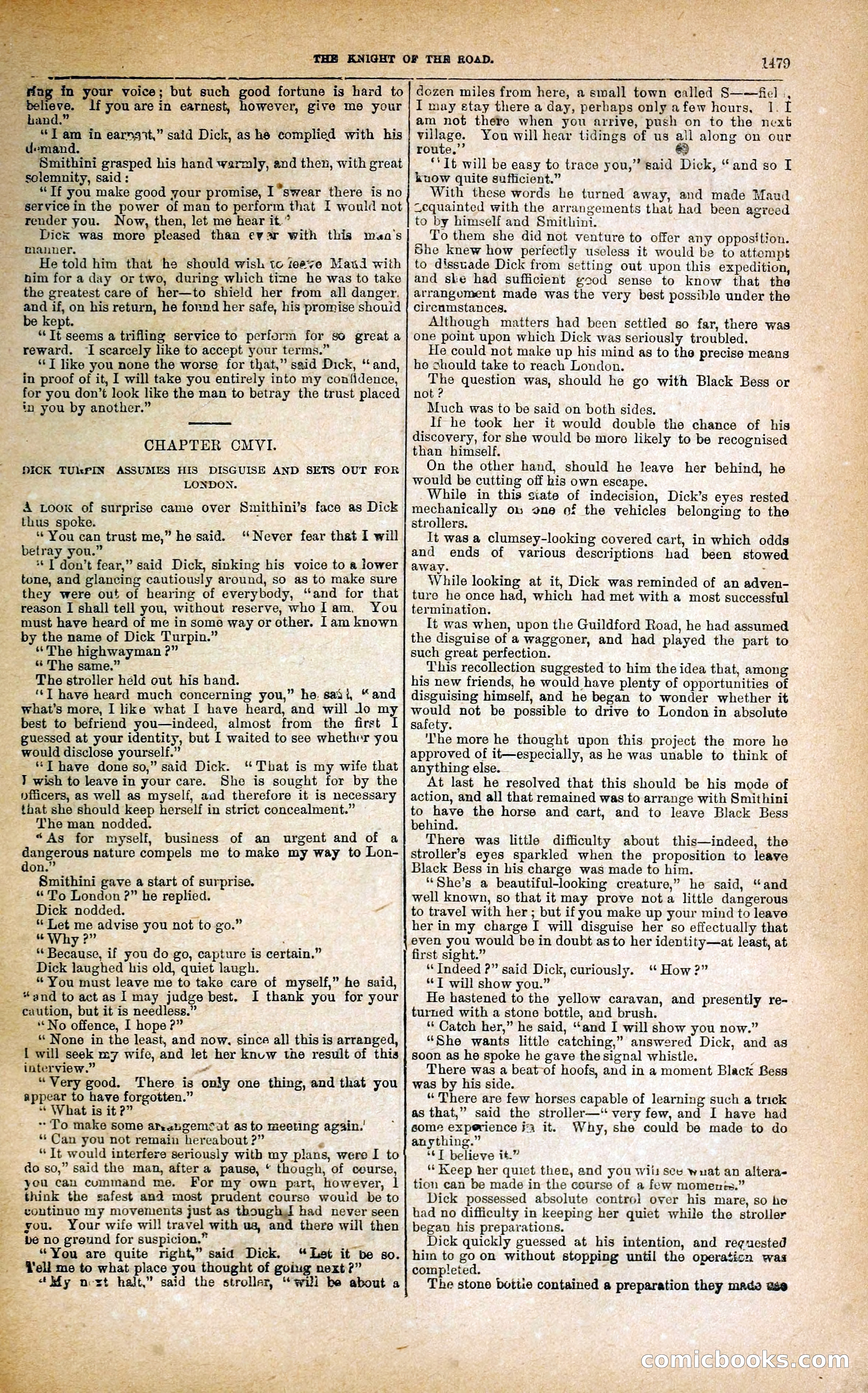 Black Bess; or, the Knight of the Road — page 107: Penny Dreadfuls, 1866