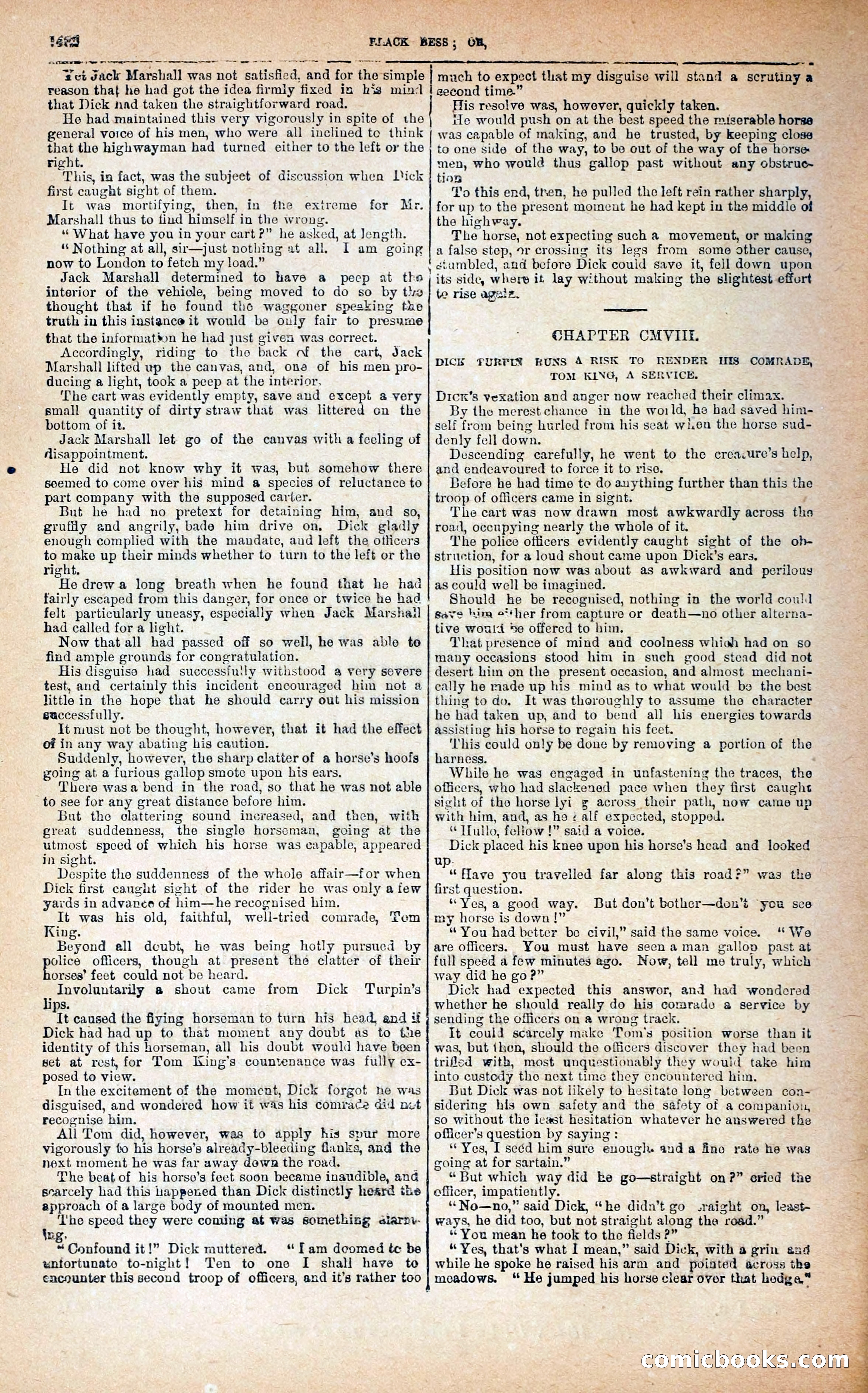 Black Bess; or, the Knight of the Road — page 110: Penny Dreadfuls, 1866
