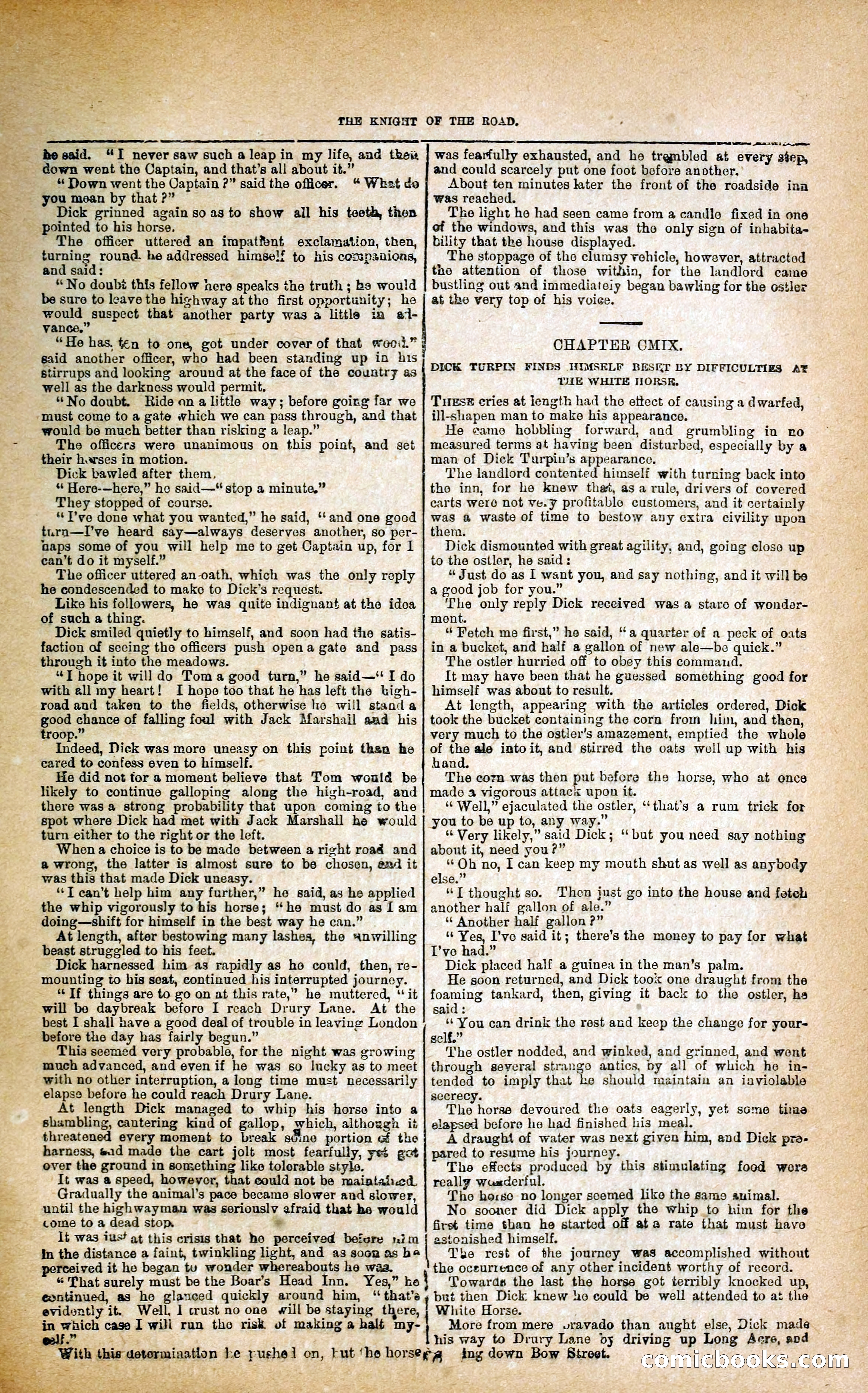 Black Bess; or, the Knight of the Road — page 111: Penny Dreadfuls, 1866