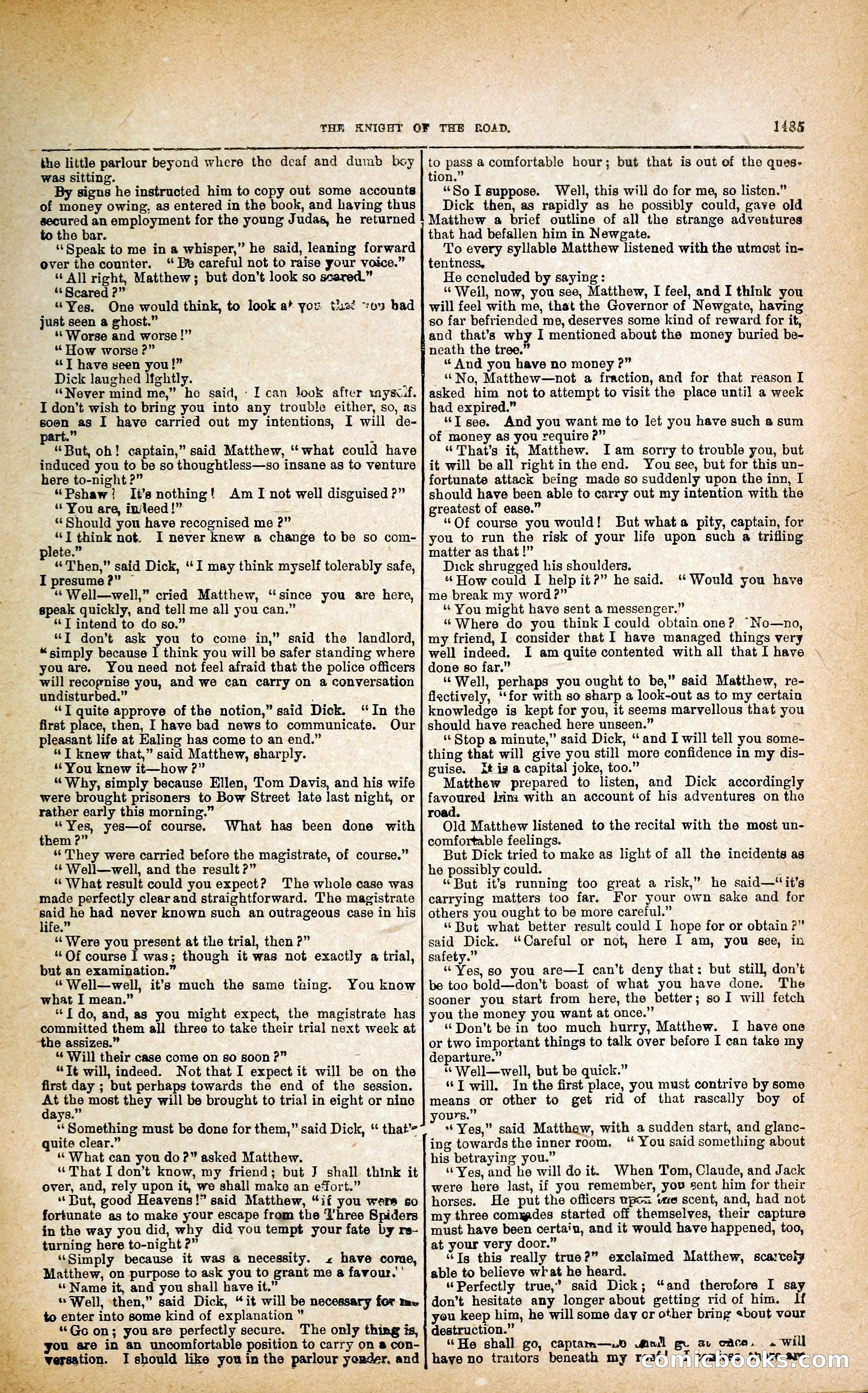 Black Bess; or, the Knight of the Road — page 113: Penny Dreadfuls, 1866