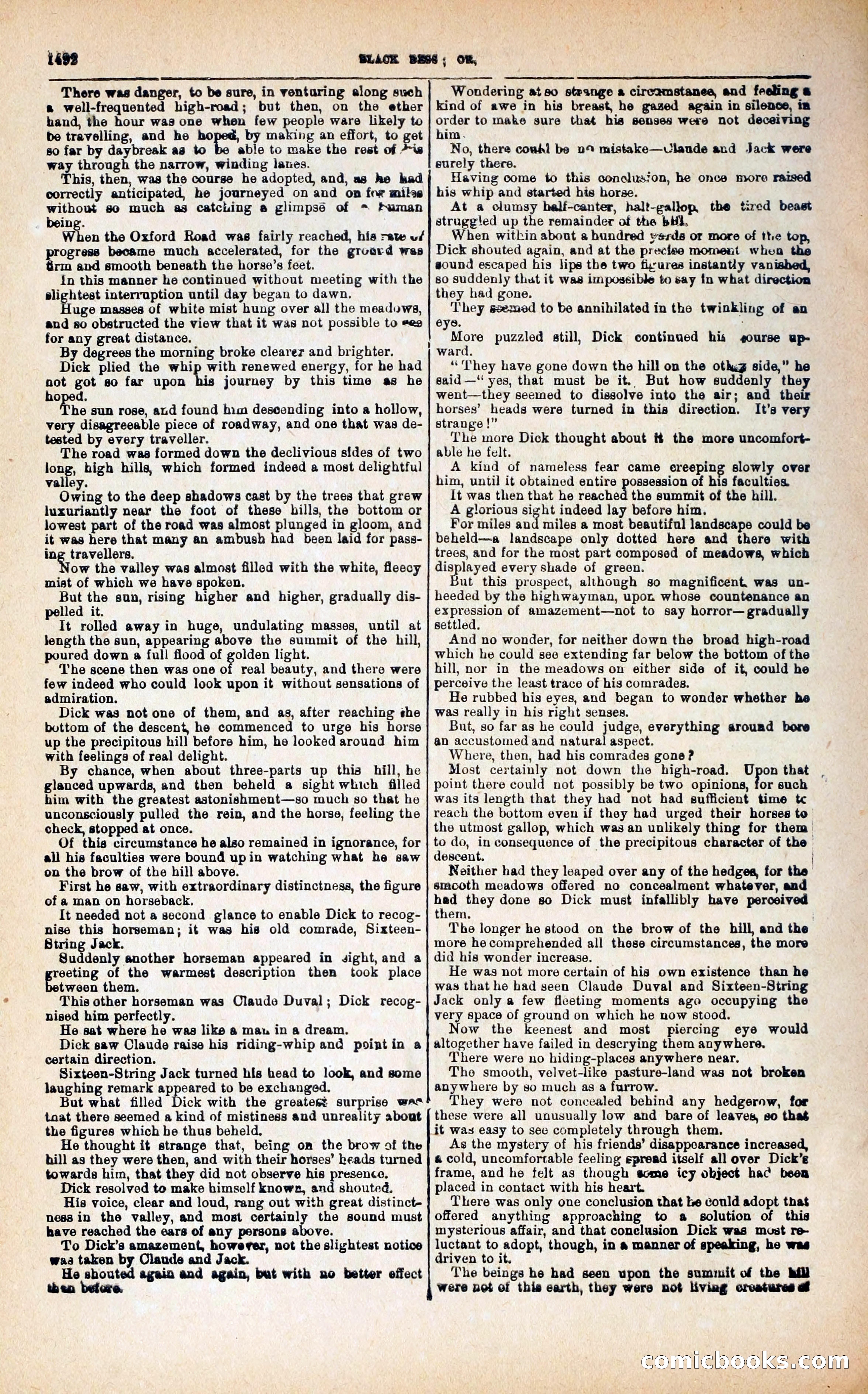 Black Bess; or, the Knight of the Road — page 120: Penny Dreadfuls, 1866