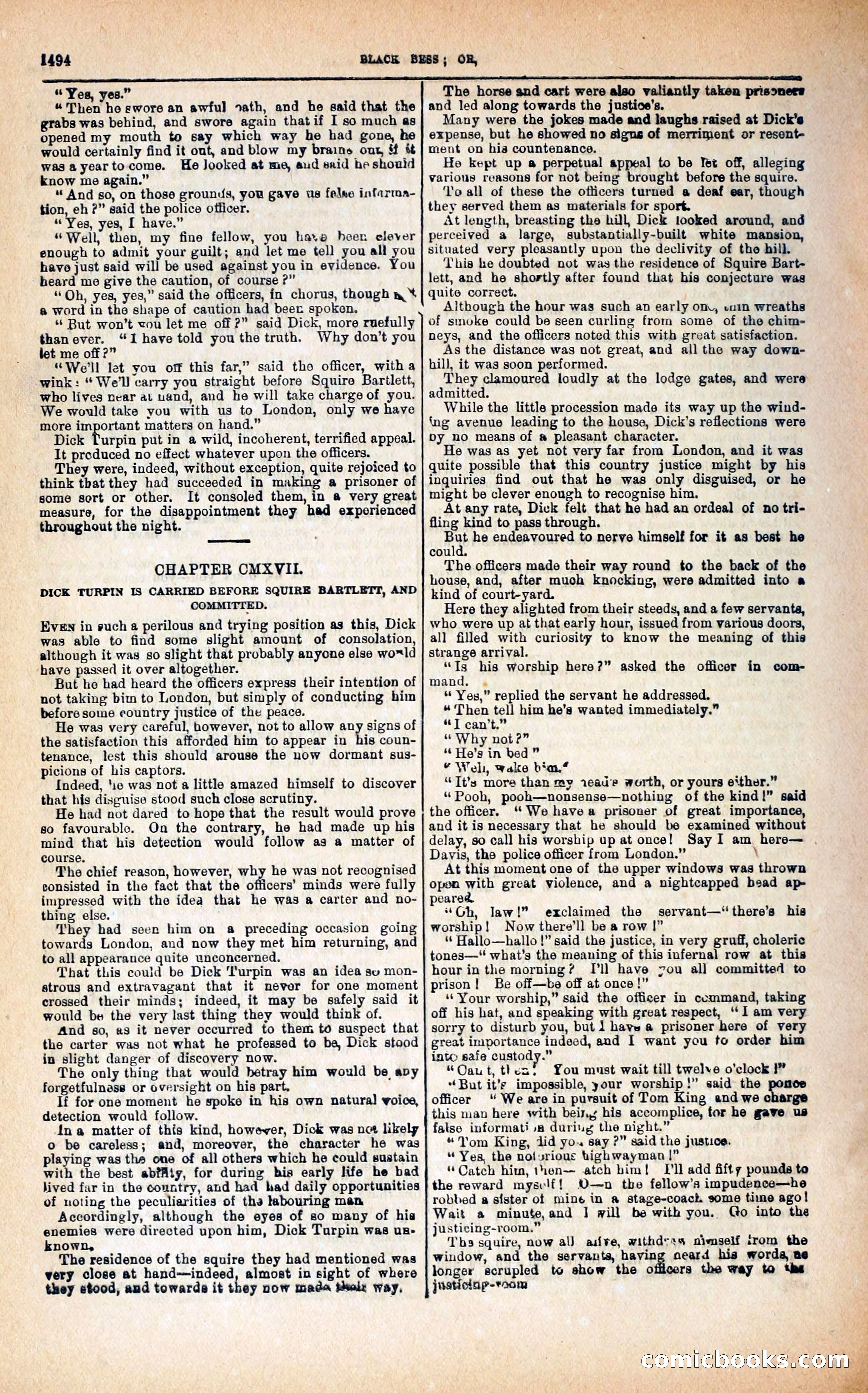 Black Bess; or, the Knight of the Road — page 122: Penny Dreadfuls, 1866