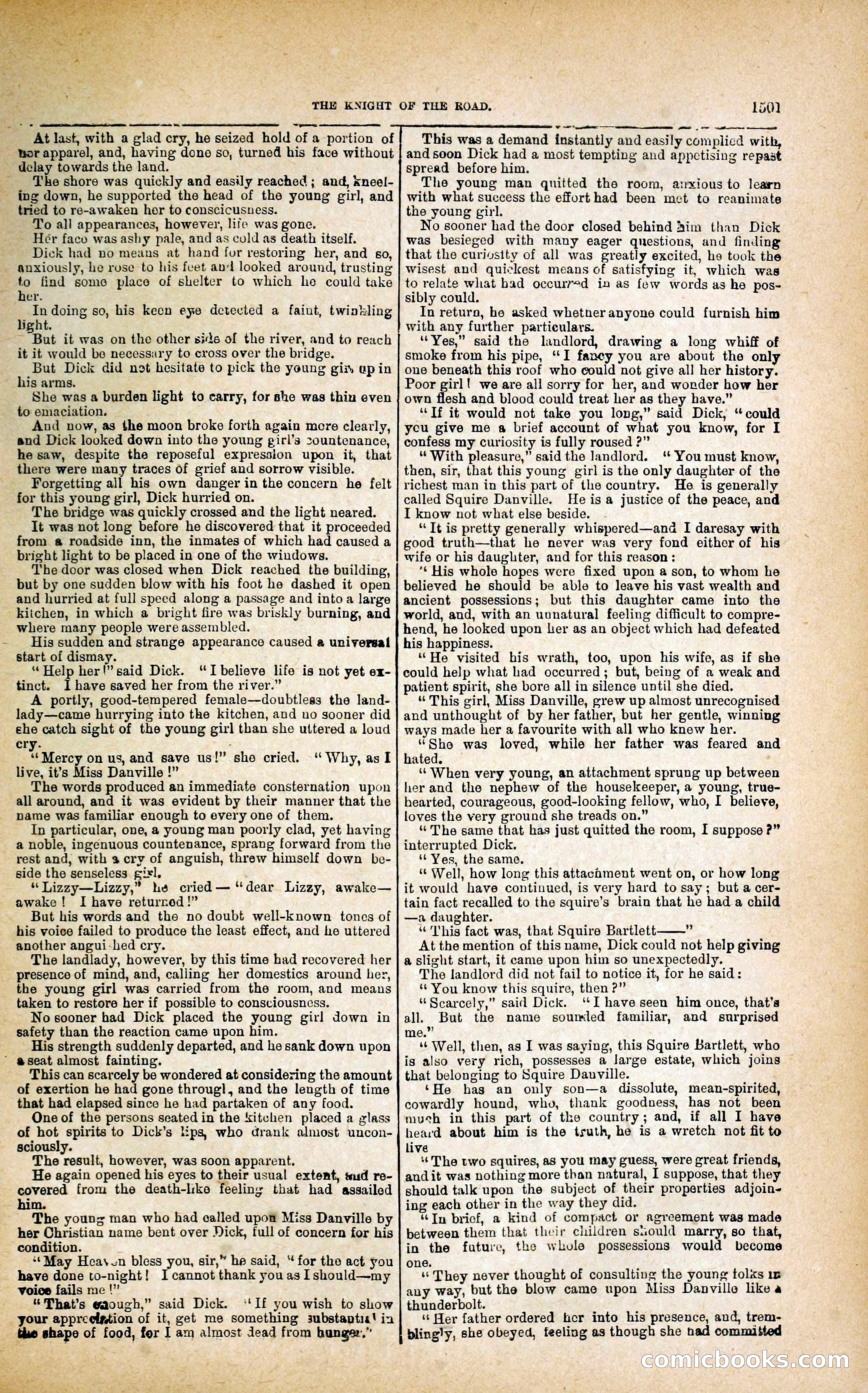 Black Bess; or, the Knight of the Road — page 129: Penny Dreadfuls, 1866