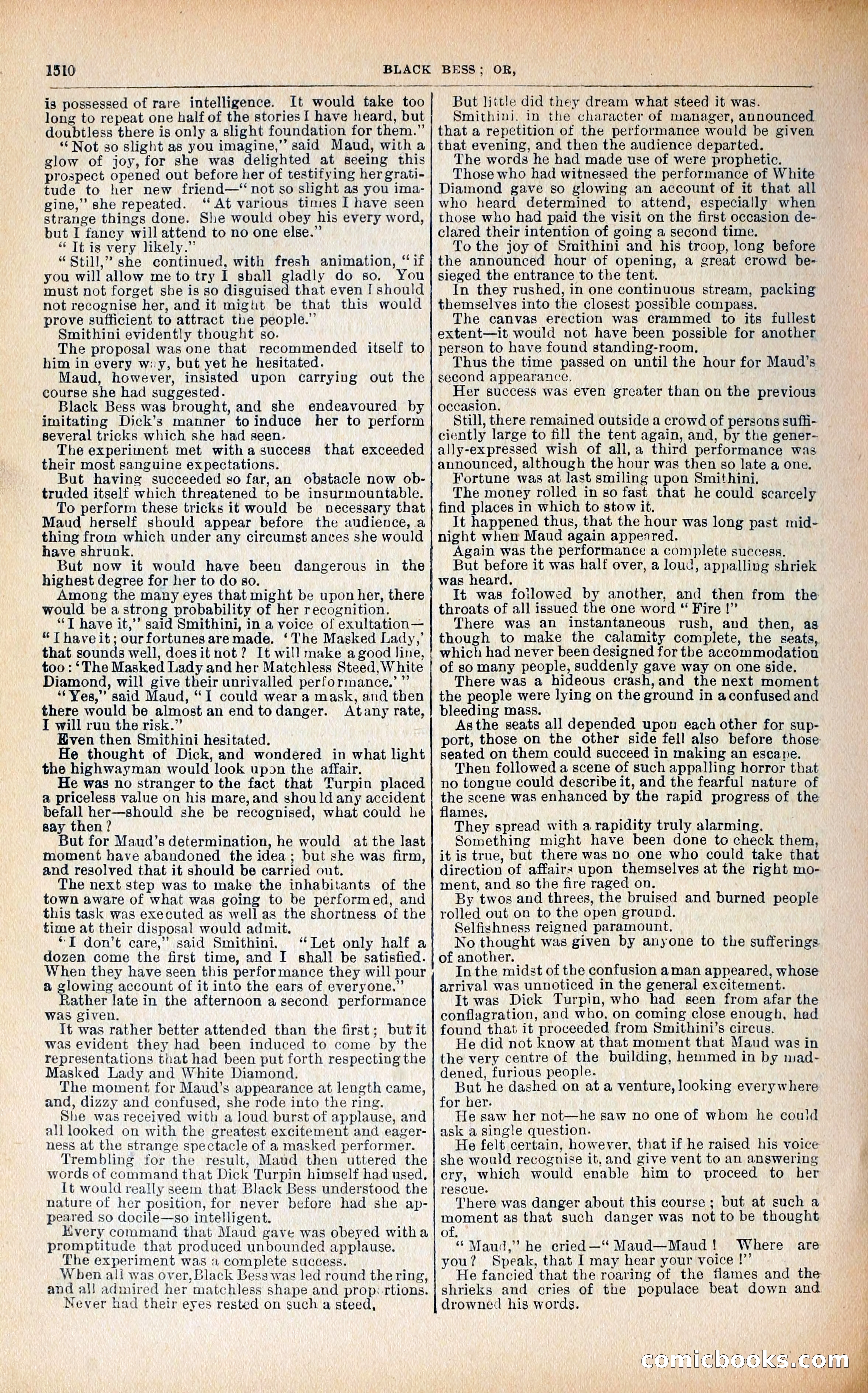 Black Bess; or, the Knight of the Road — page 138: Penny Dreadfuls, 1866