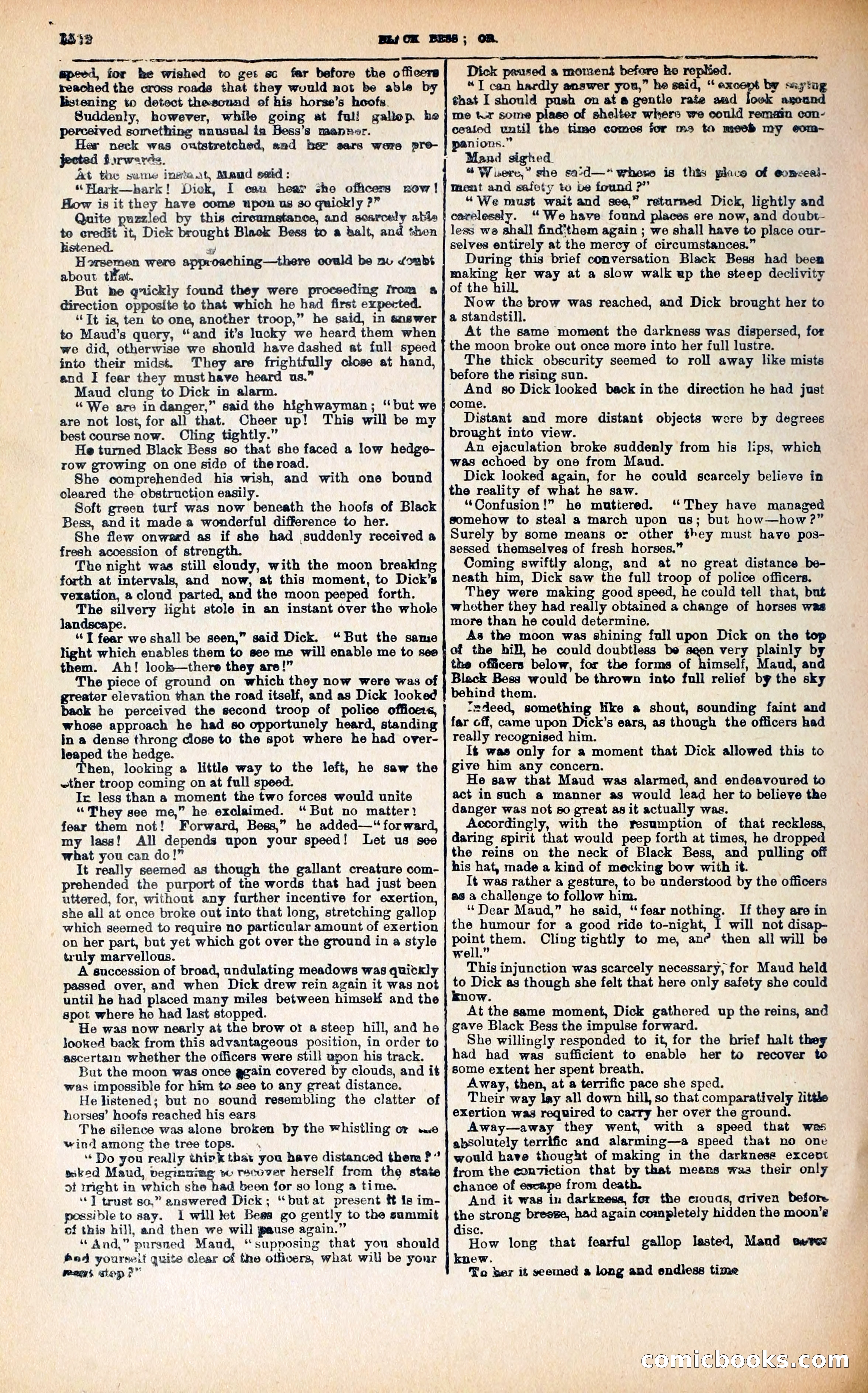 Black Bess; or, the Knight of the Road — page 140: Penny Dreadfuls, 1866