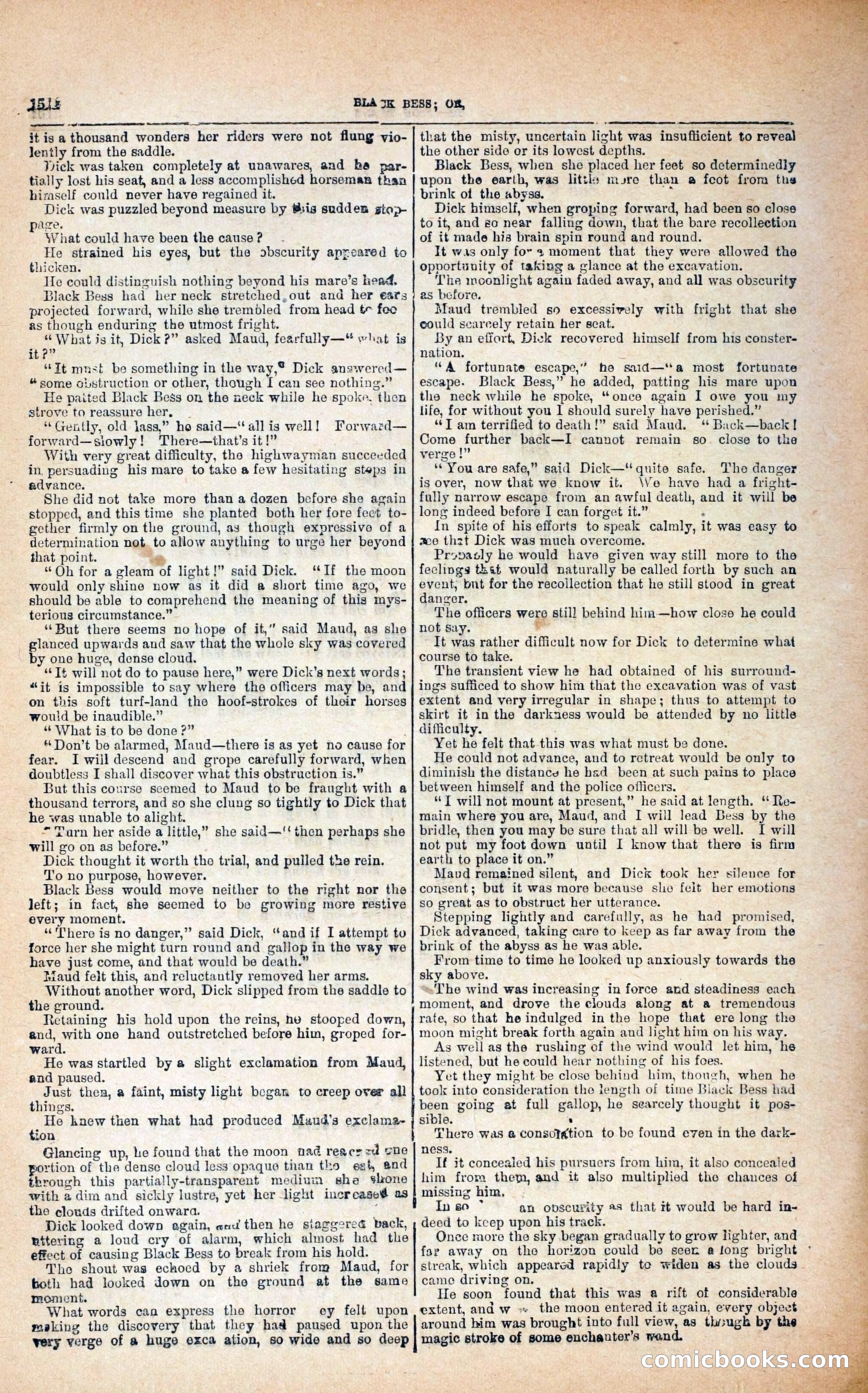 Black Bess; or, the Knight of the Road — page 142: Penny Dreadfuls, 1866
