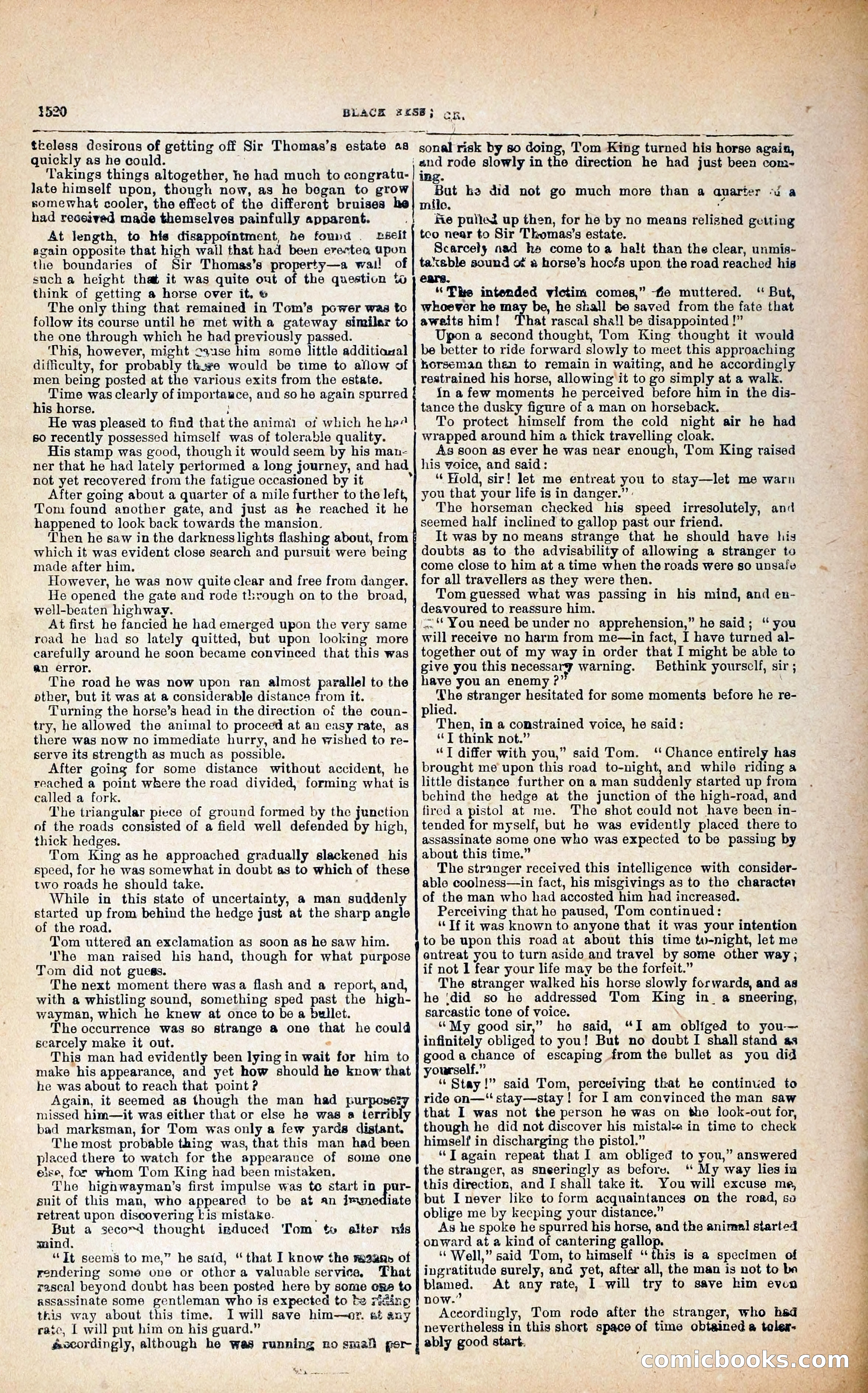 Black Bess; or, the Knight of the Road — page 148: Penny Dreadfuls, 1866