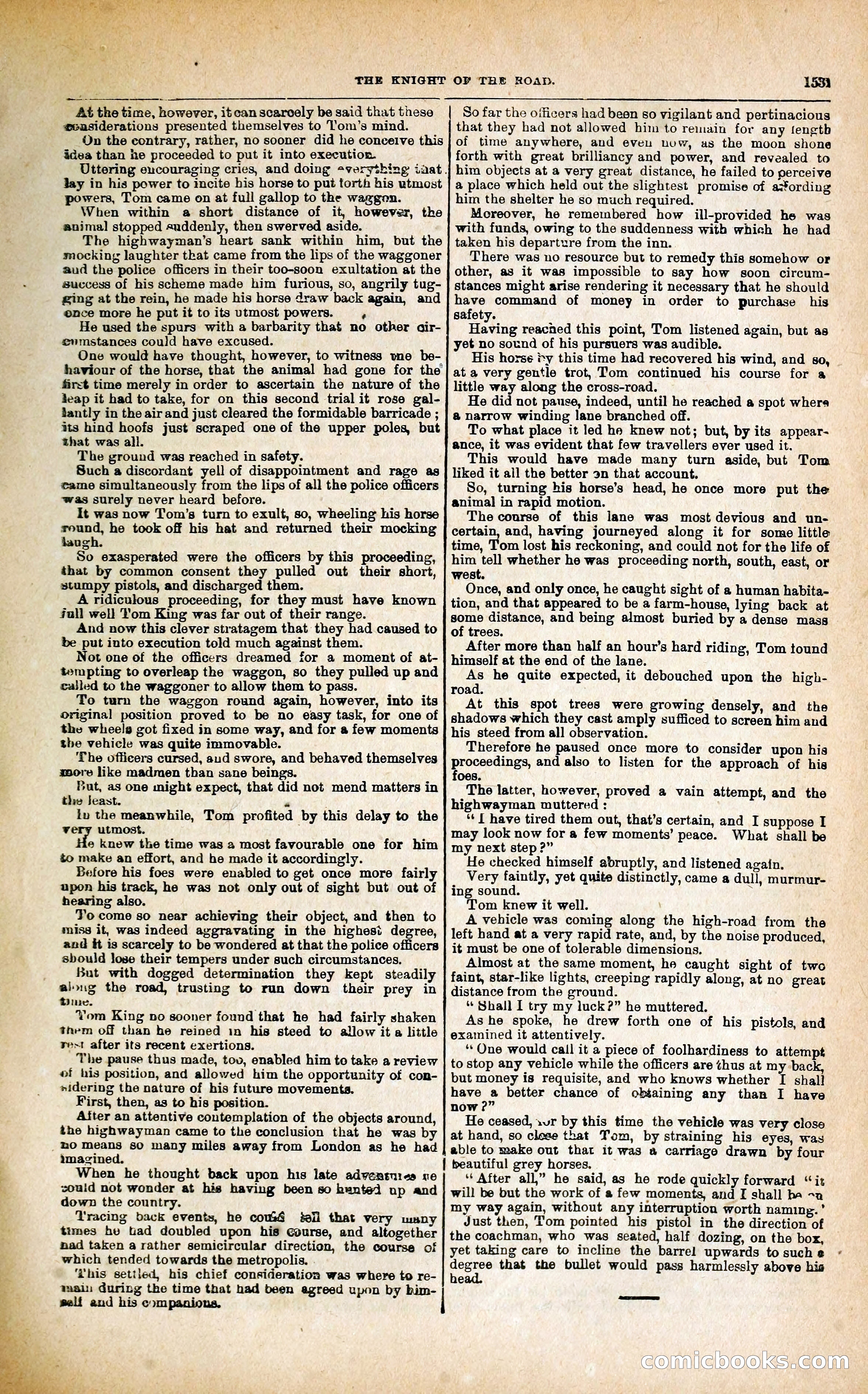 Black Bess; or, the Knight of the Road — page 159: Penny Dreadfuls, 1866