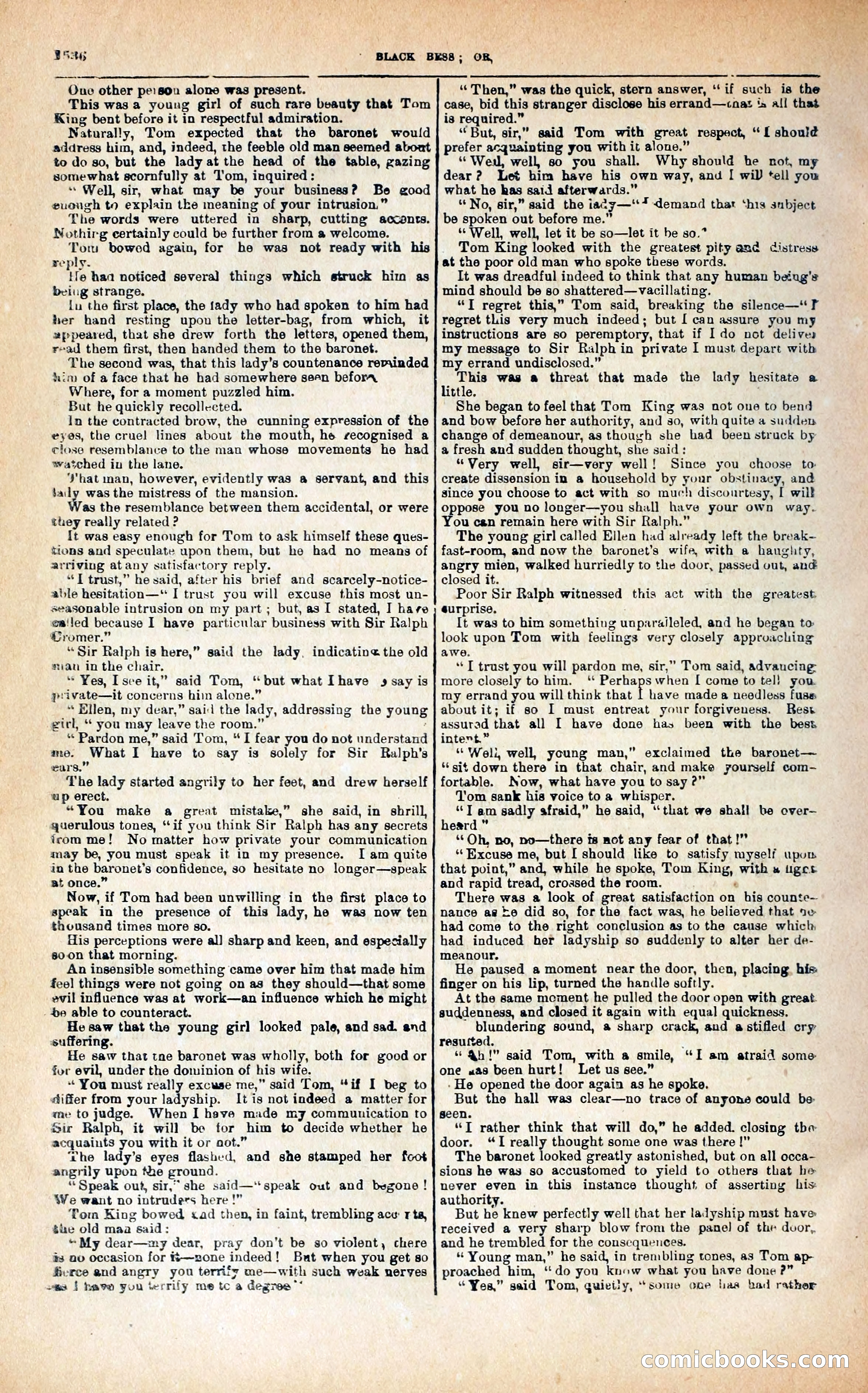Black Bess; or, the Knight of the Road — page 164: Penny Dreadfuls, 1866