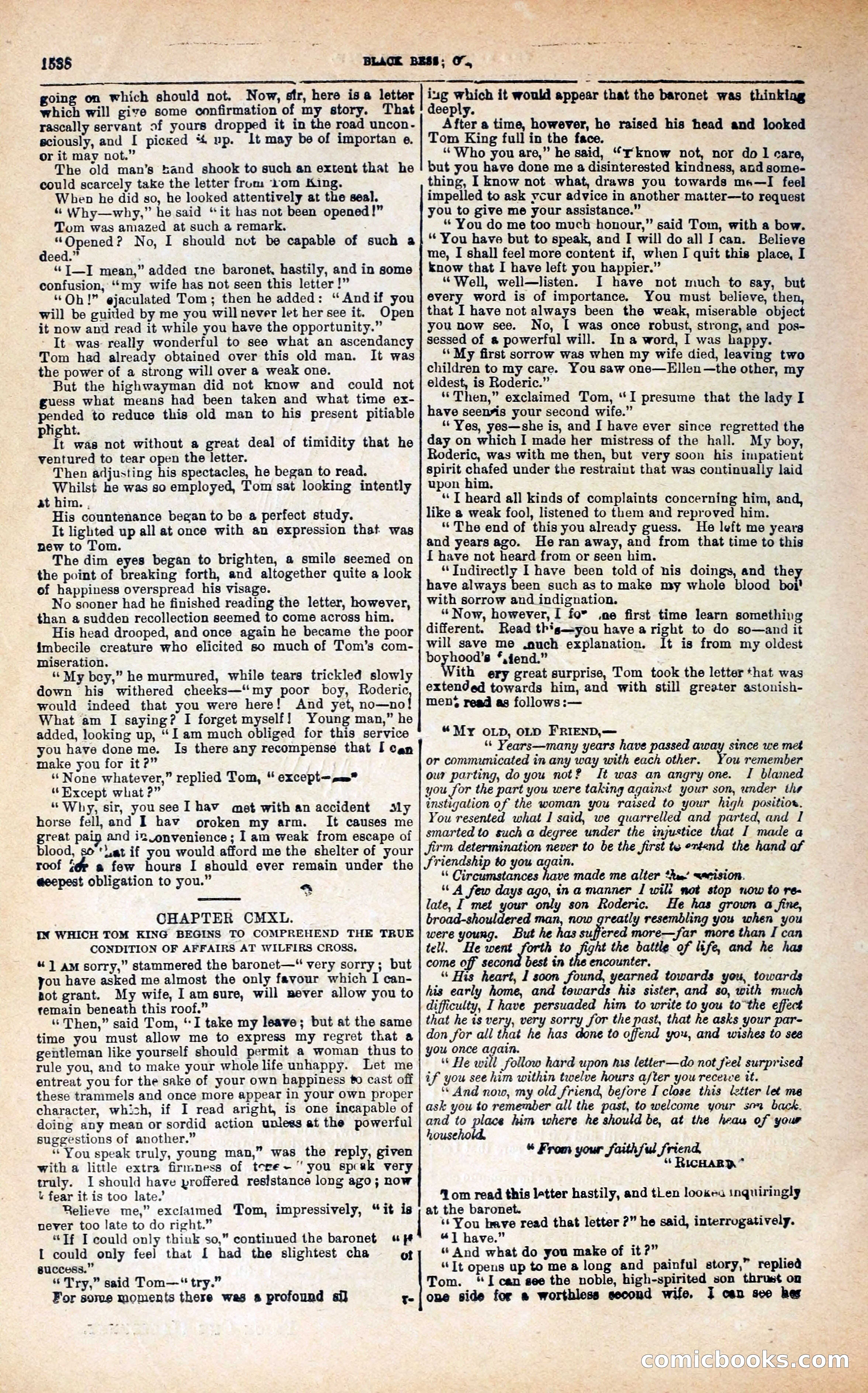 Black Bess; or, the Knight of the Road — page 166: Penny Dreadfuls, 1866
