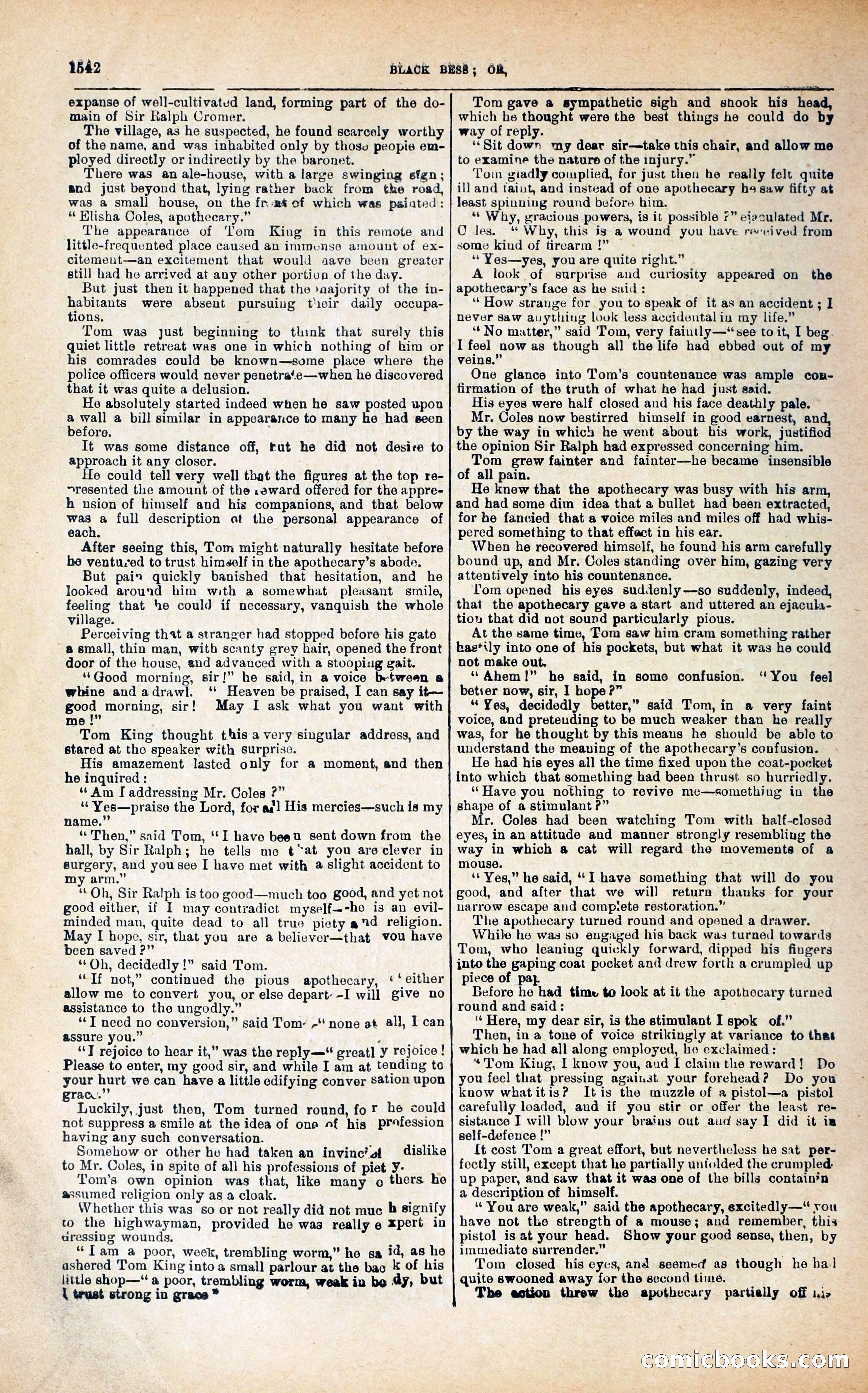 Black Bess; or, the Knight of the Road — page 170: Penny Dreadfuls, 1866