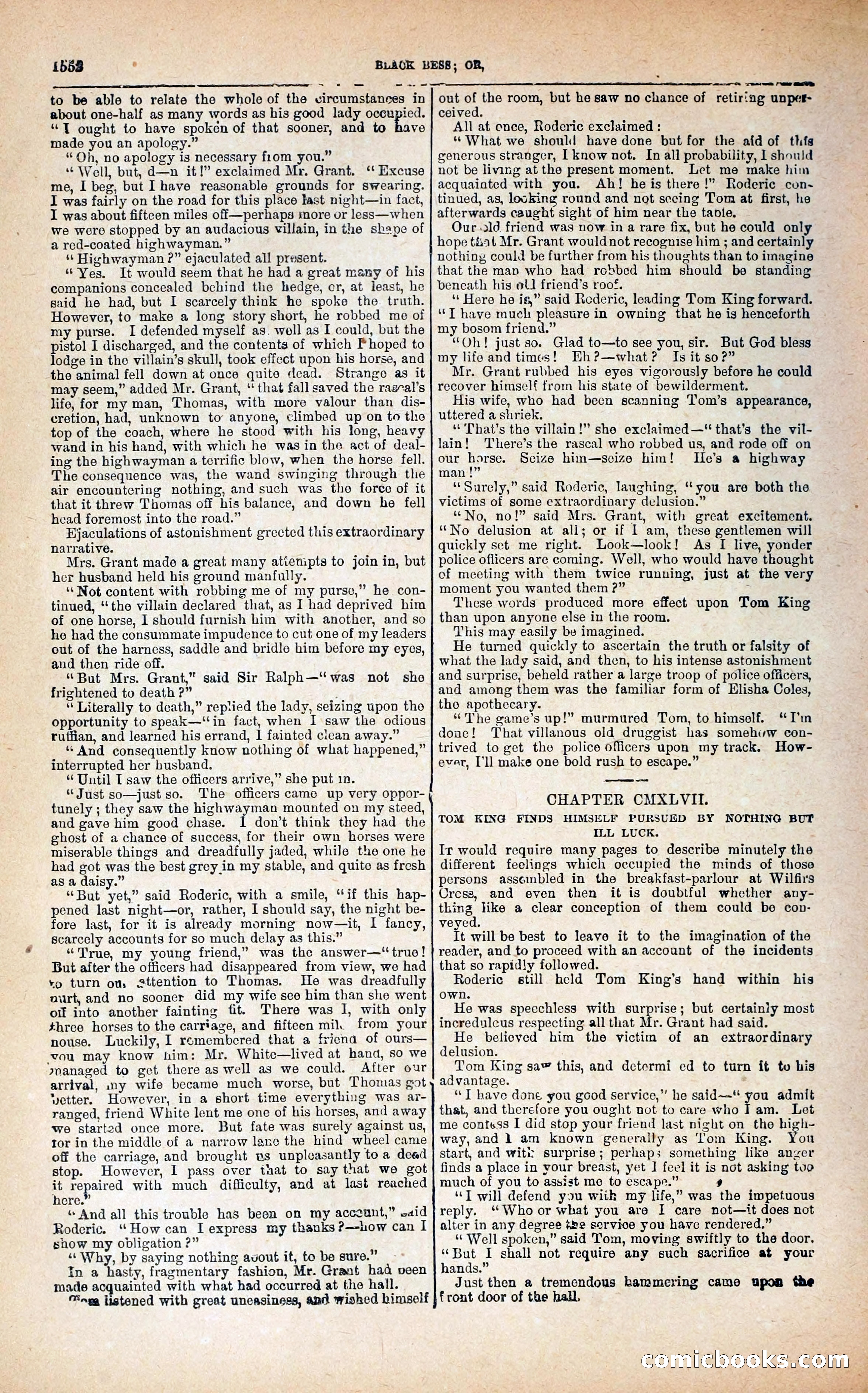 Black Bess; or, the Knight of the Road — page 180: Penny Dreadfuls, 1866
