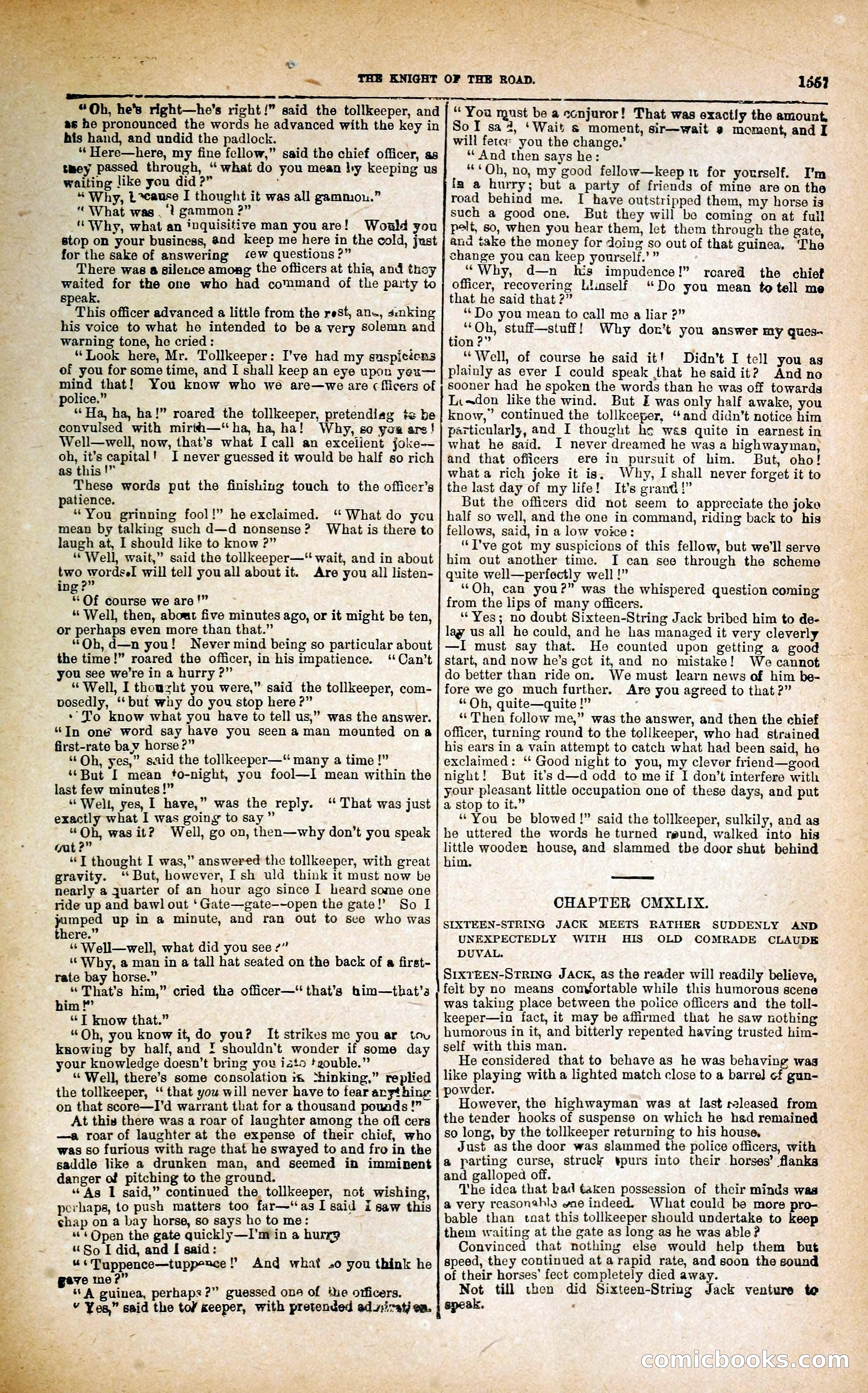 Black Bess; or, the Knight of the Road — page 185: Penny Dreadfuls, 1866