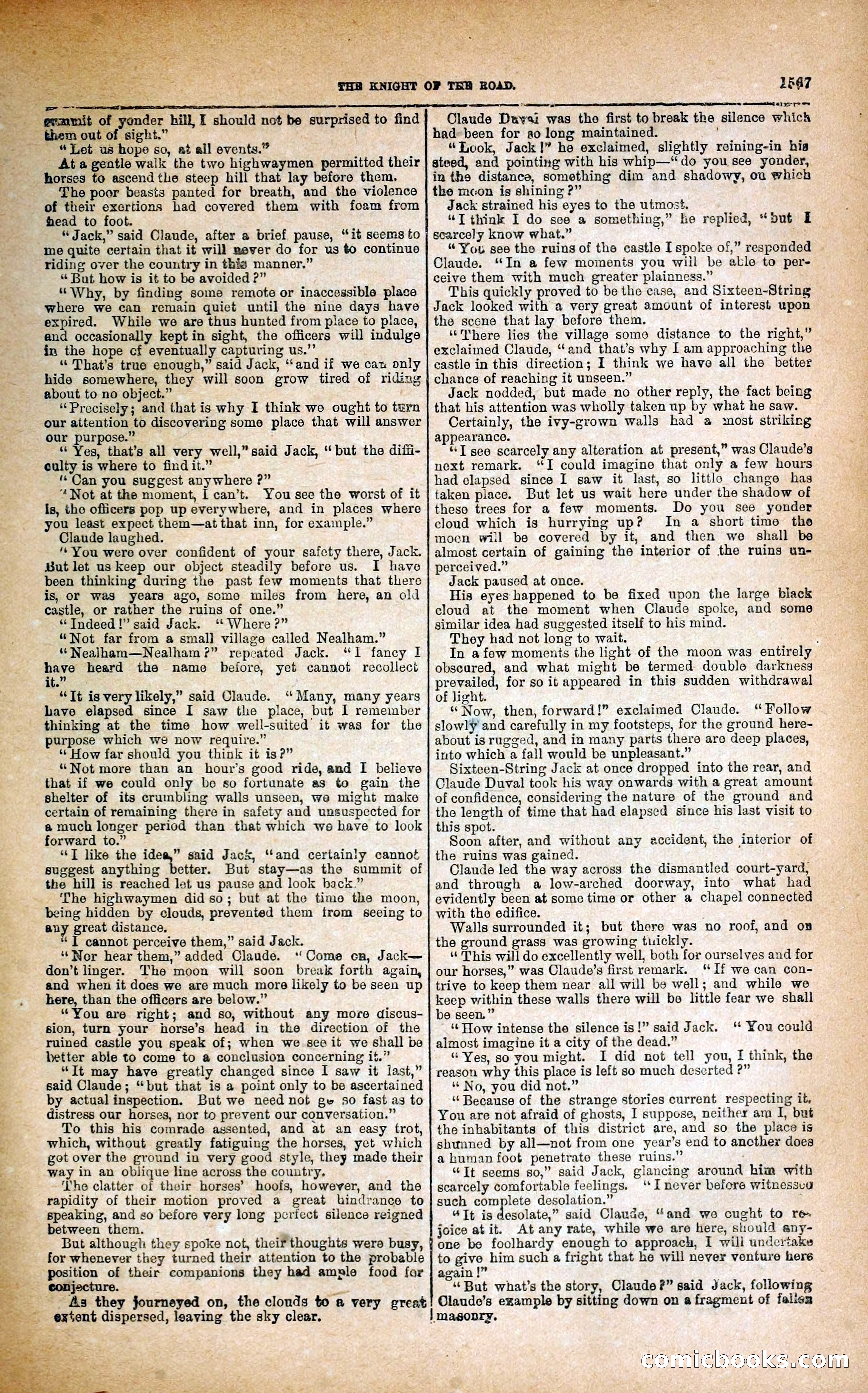 Black Bess; or, the Knight of the Road — page 195: Penny Dreadfuls, 1866