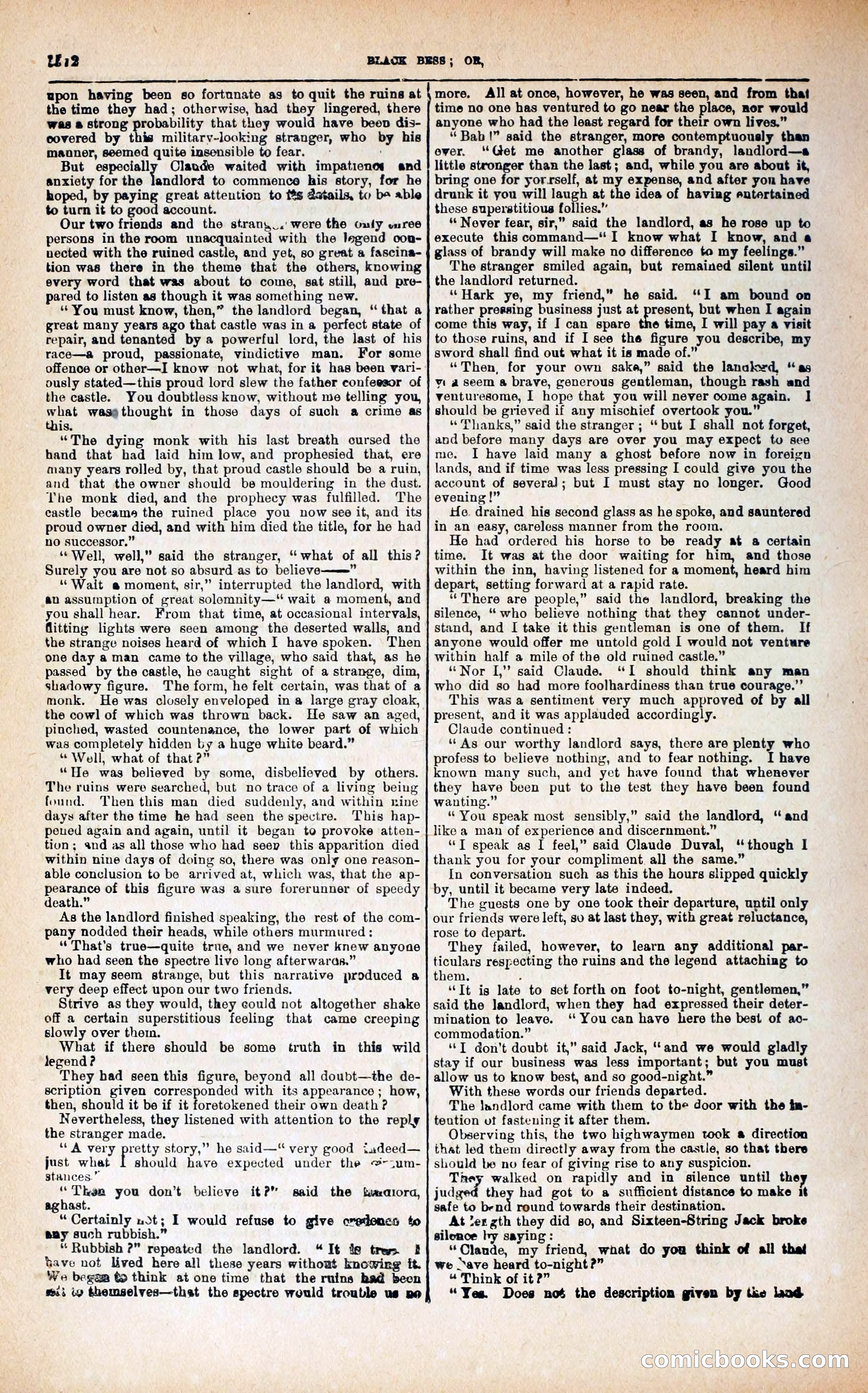 Black Bess; or, the Knight of the Road — page 200: Penny Dreadfuls, 1866