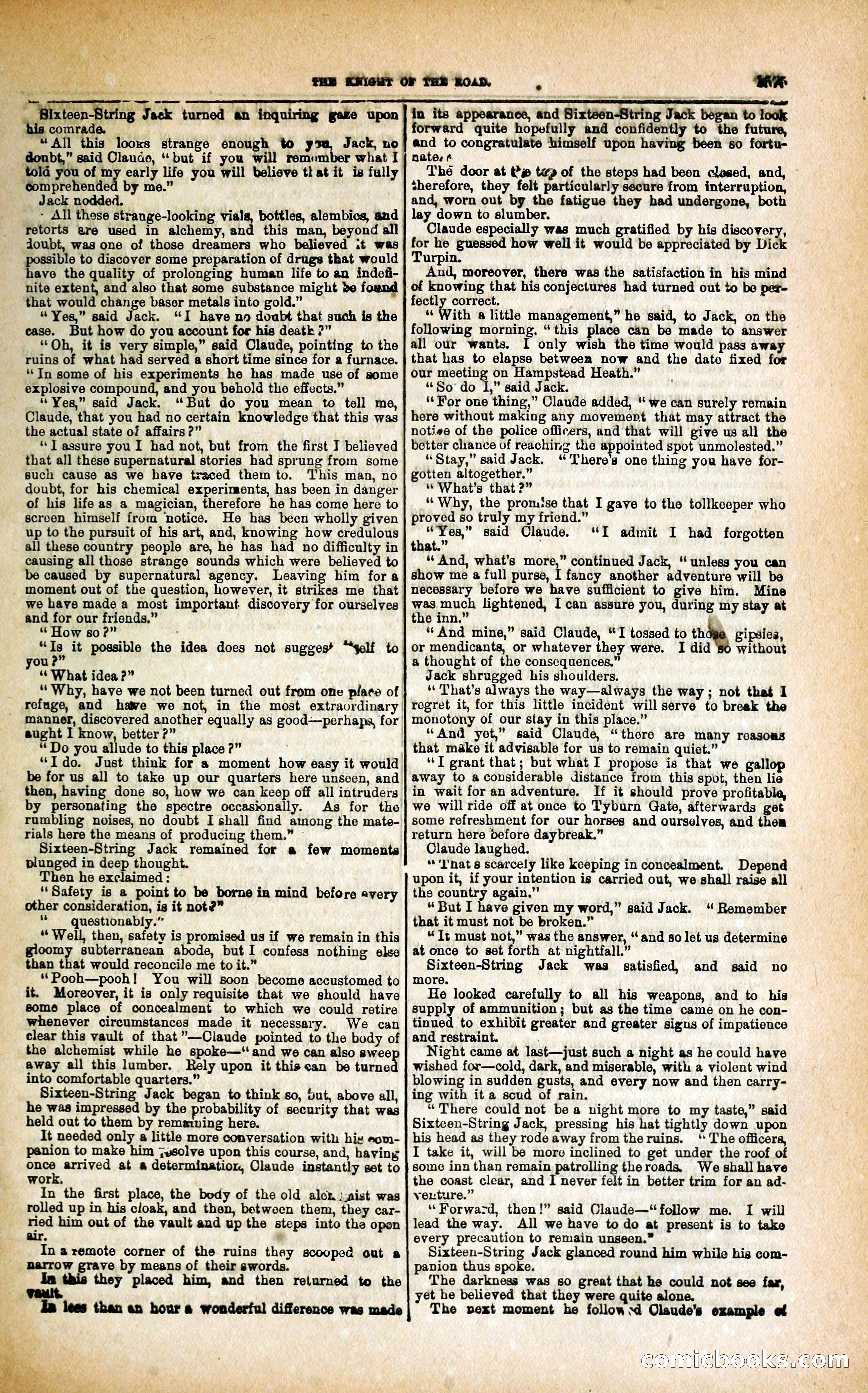 Black Bess; or, the Knight of the Road — page 203: Penny Dreadfuls, 1866