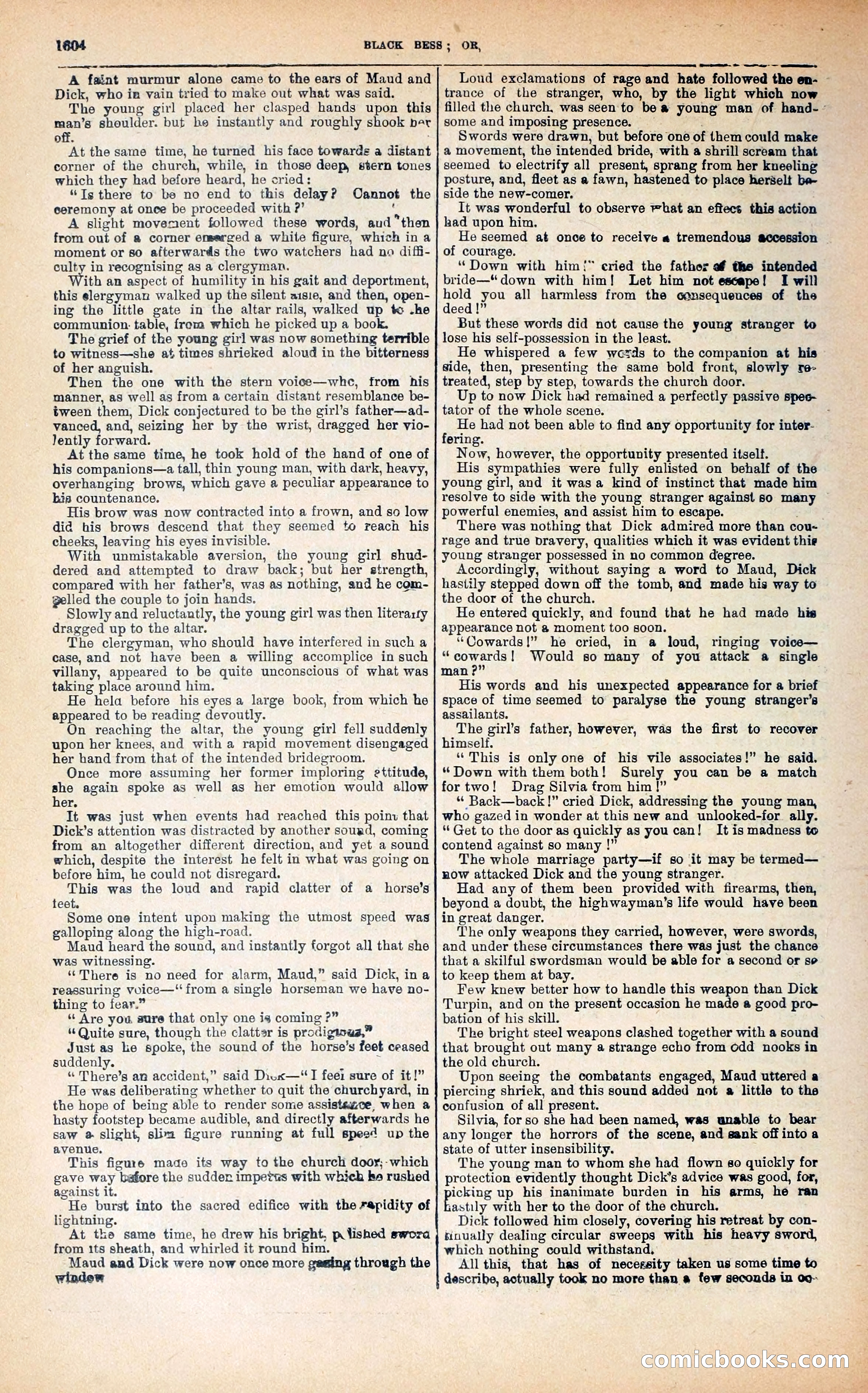 Black Bess; or, the Knight of the Road — page 232: Penny Dreadfuls, 1866