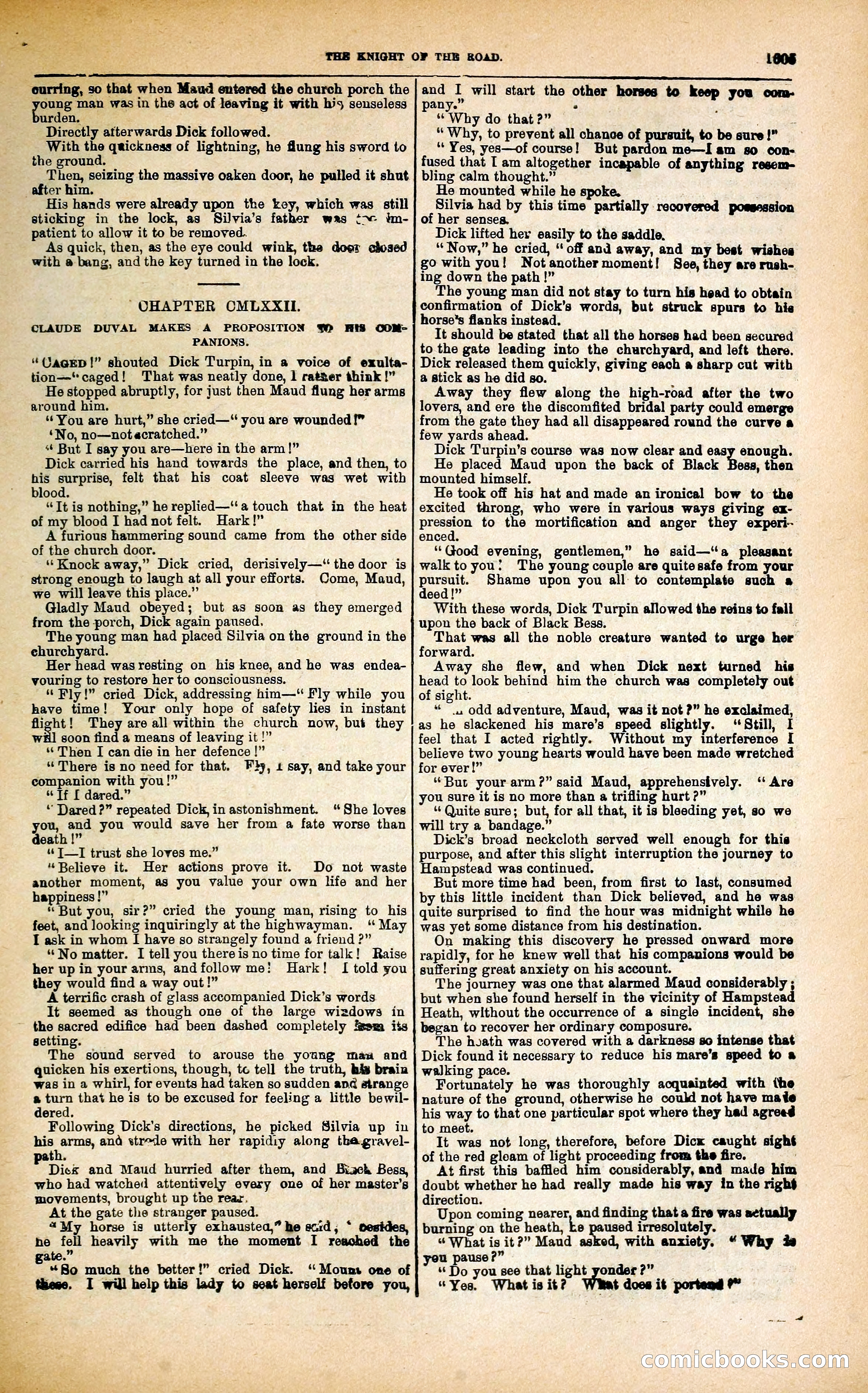Black Bess; or, the Knight of the Road — page 233: Penny Dreadfuls, 1866