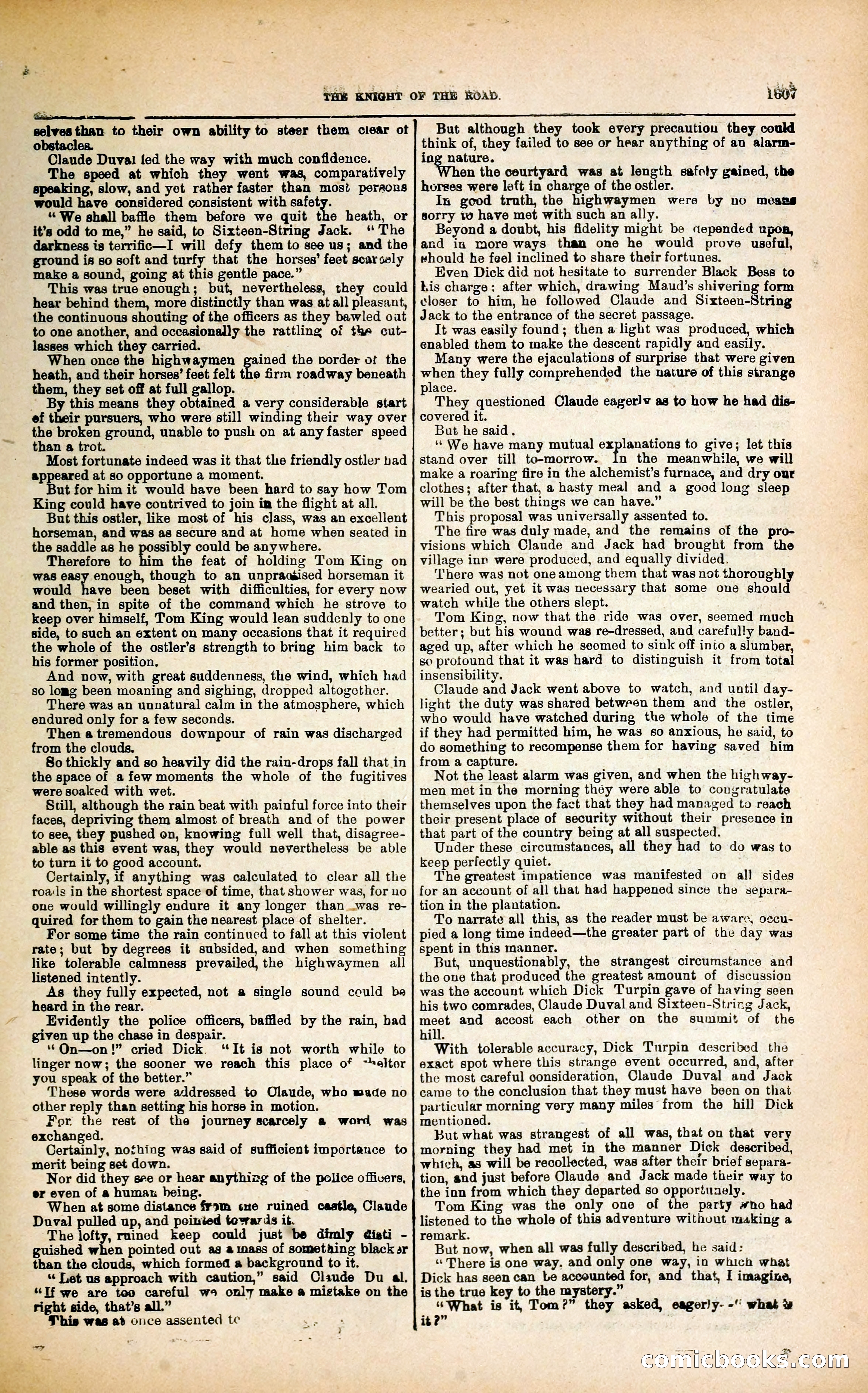 Black Bess; or, the Knight of the Road — page 235: Penny Dreadfuls, 1866