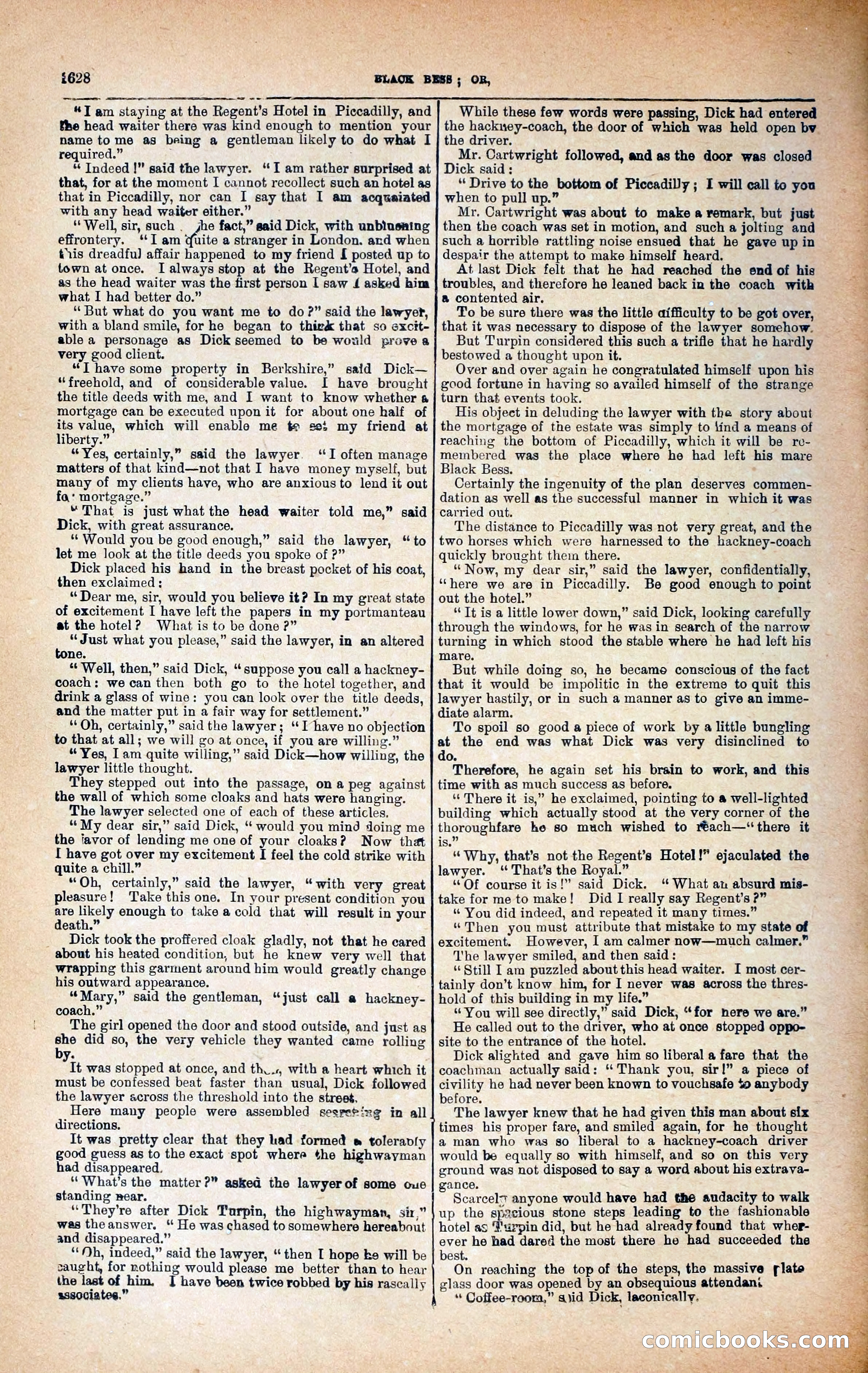 Black Bess; or, the Knight of the Road — page 256: Penny Dreadfuls, 1866