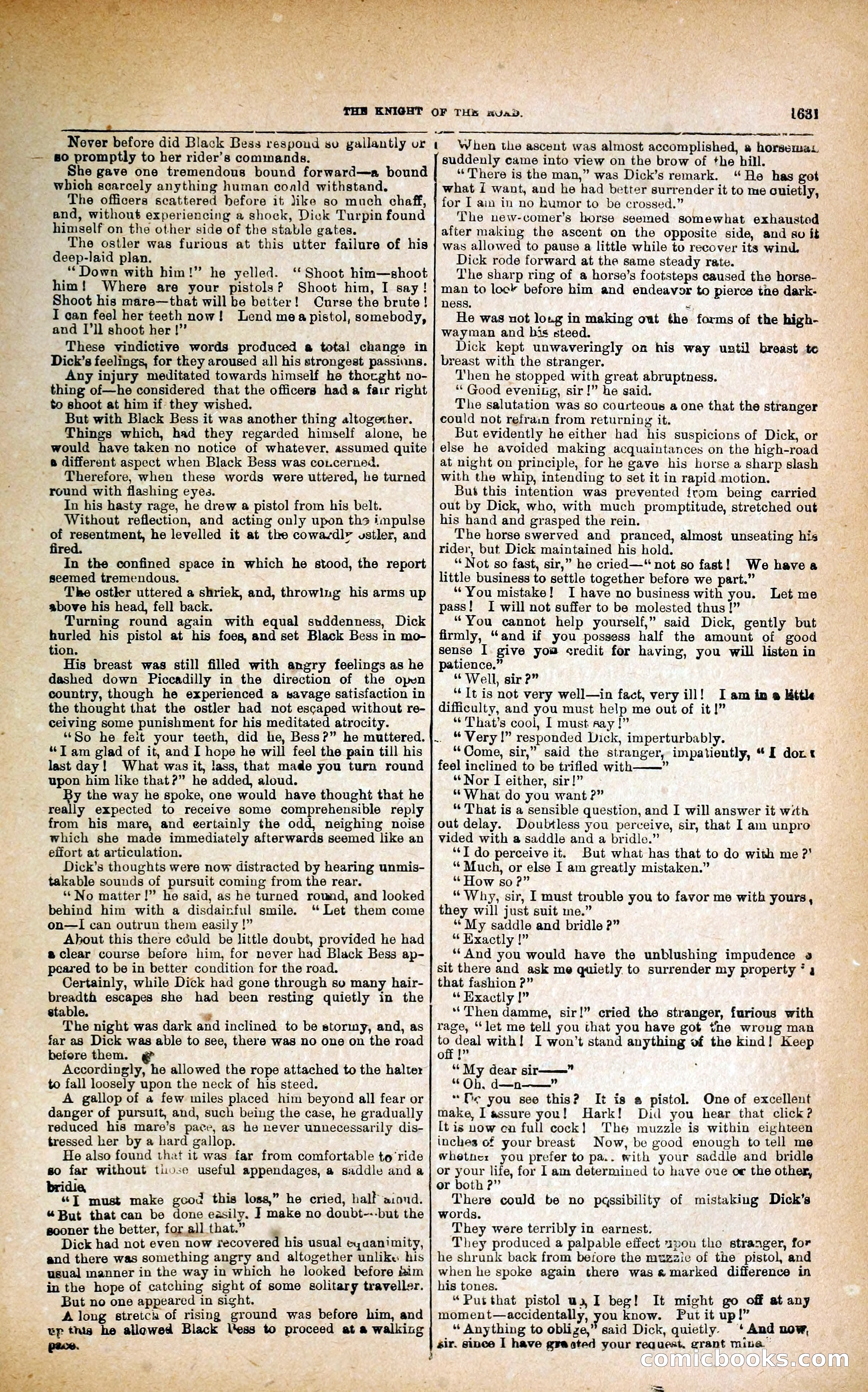 Black Bess; or, the Knight of the Road — page 259: Penny Dreadfuls, 1866