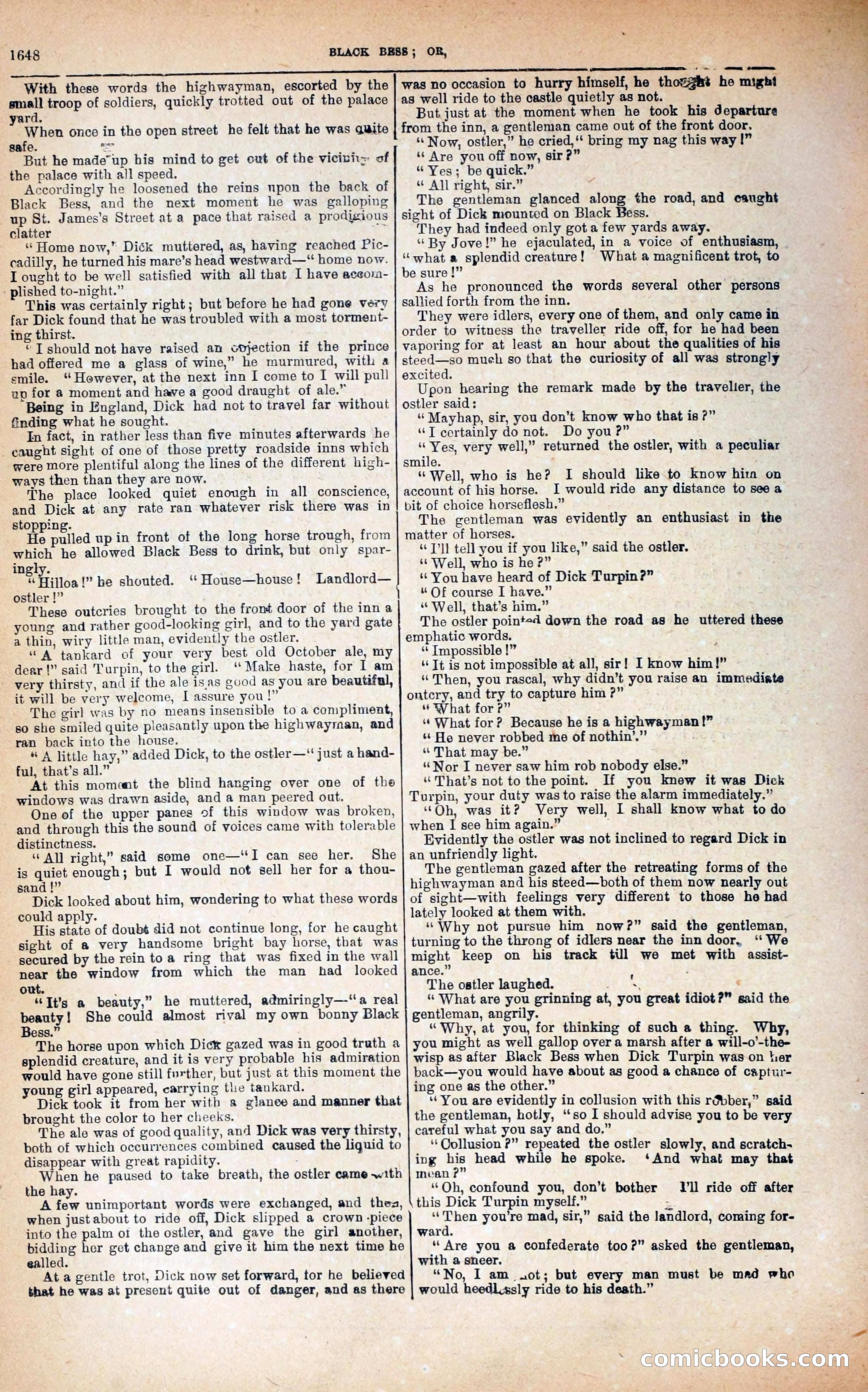 Black Bess; or, the Knight of the Road — page 276: Penny Dreadfuls, 1866