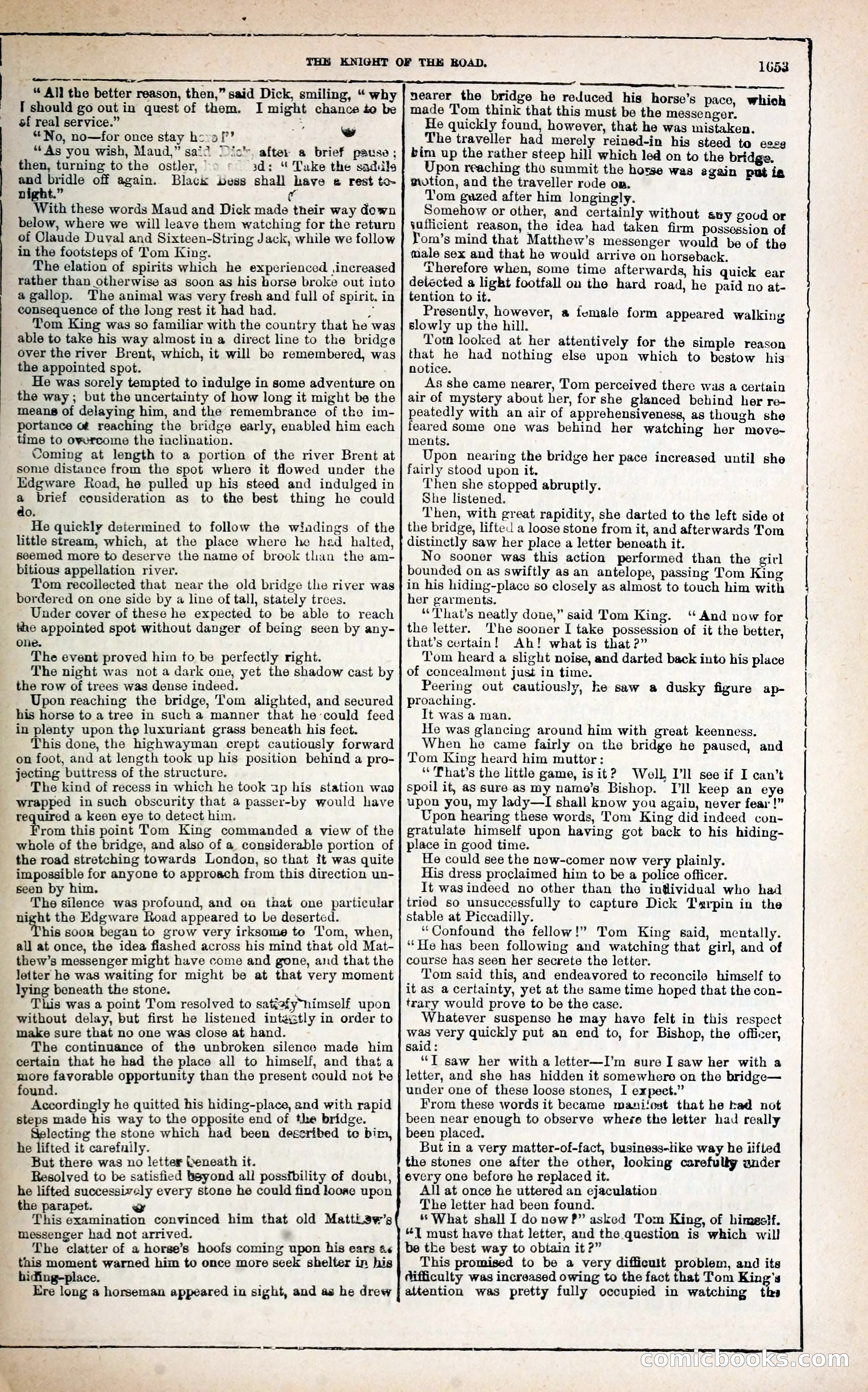 Black Bess; or, the Knight of the Road — page 281: Penny Dreadfuls, 1866