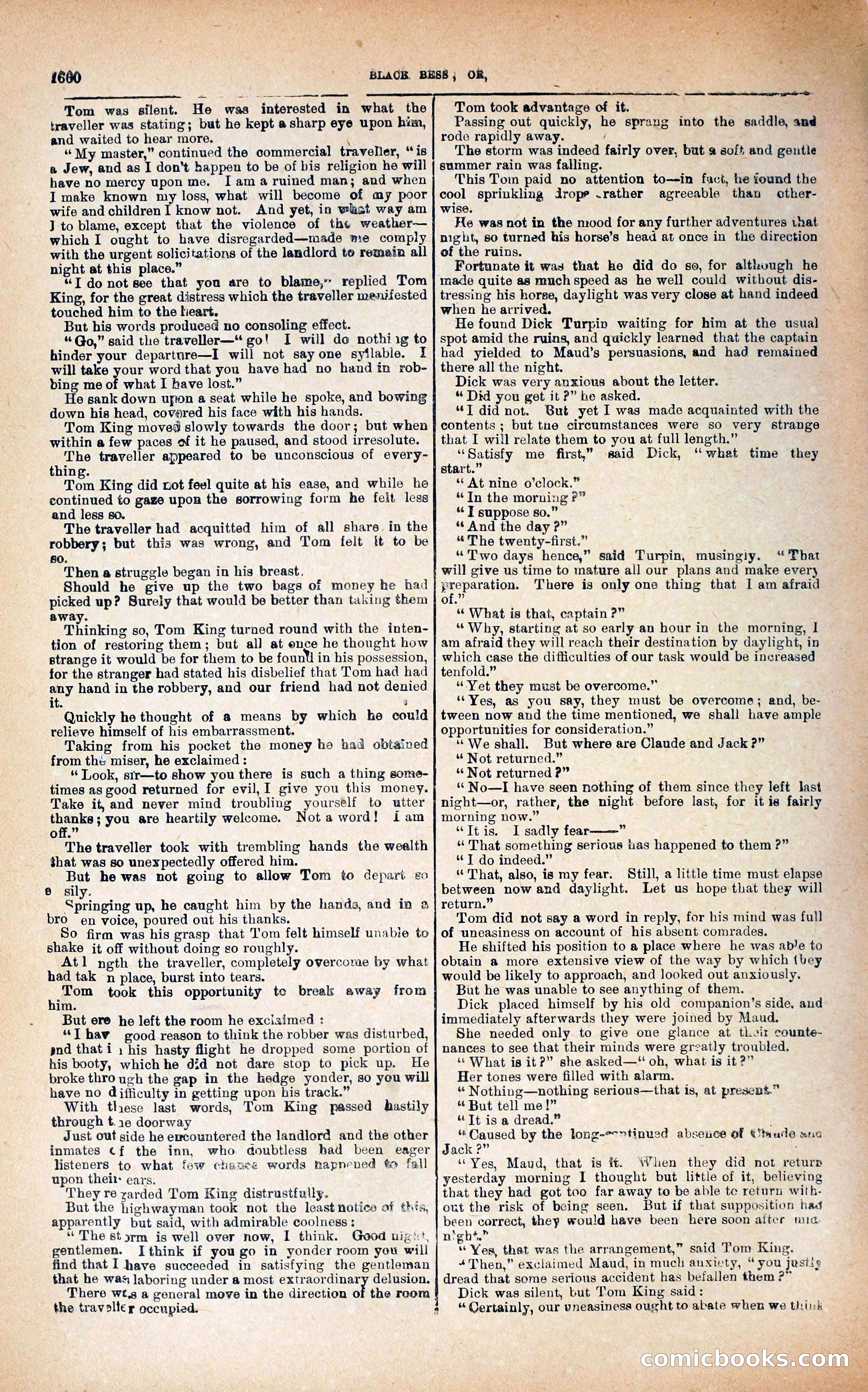 Black Bess; or, the Knight of the Road — page 288: Penny Dreadfuls, 1866