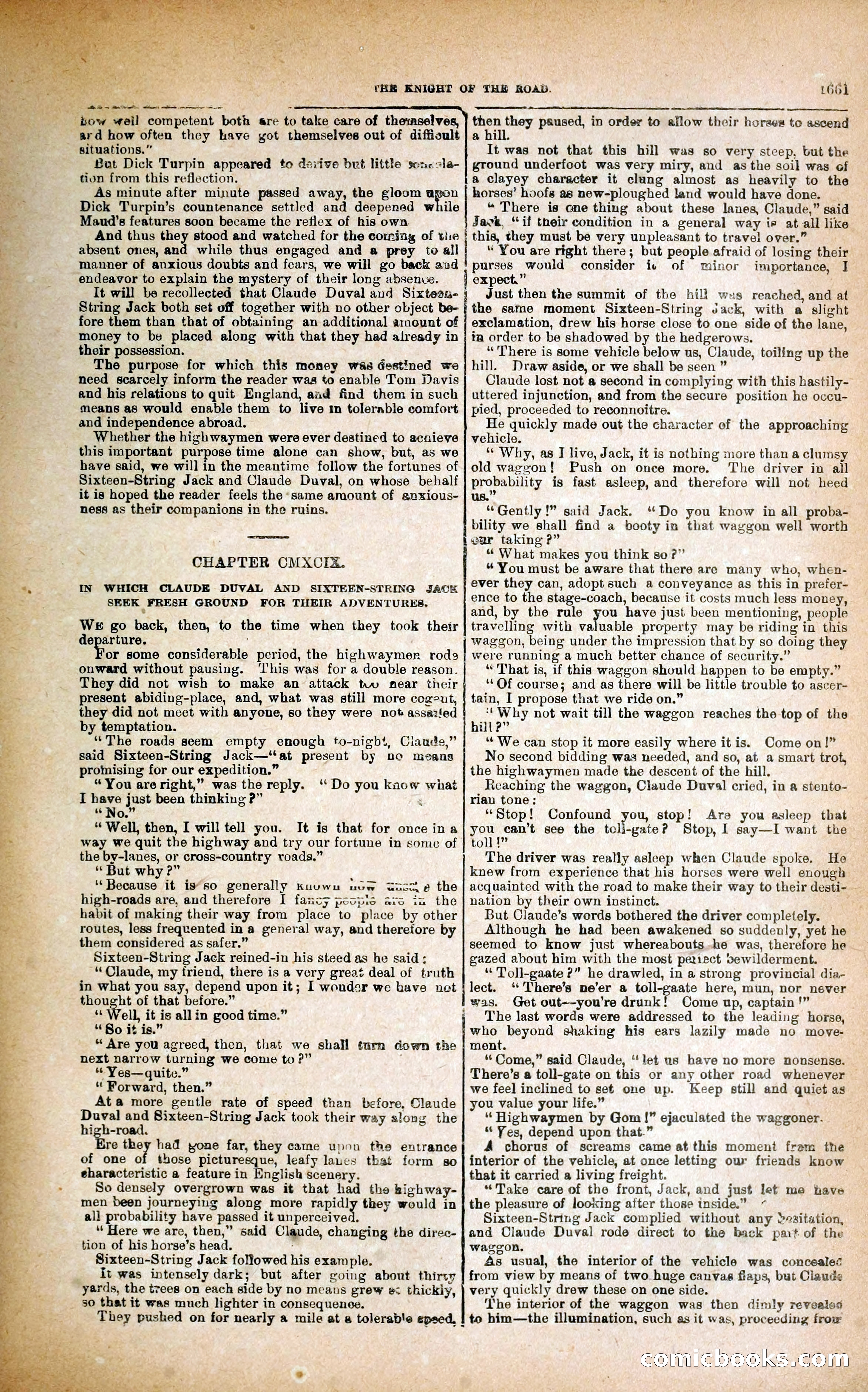 Black Bess; or, the Knight of the Road — page 289: Penny Dreadfuls, 1866