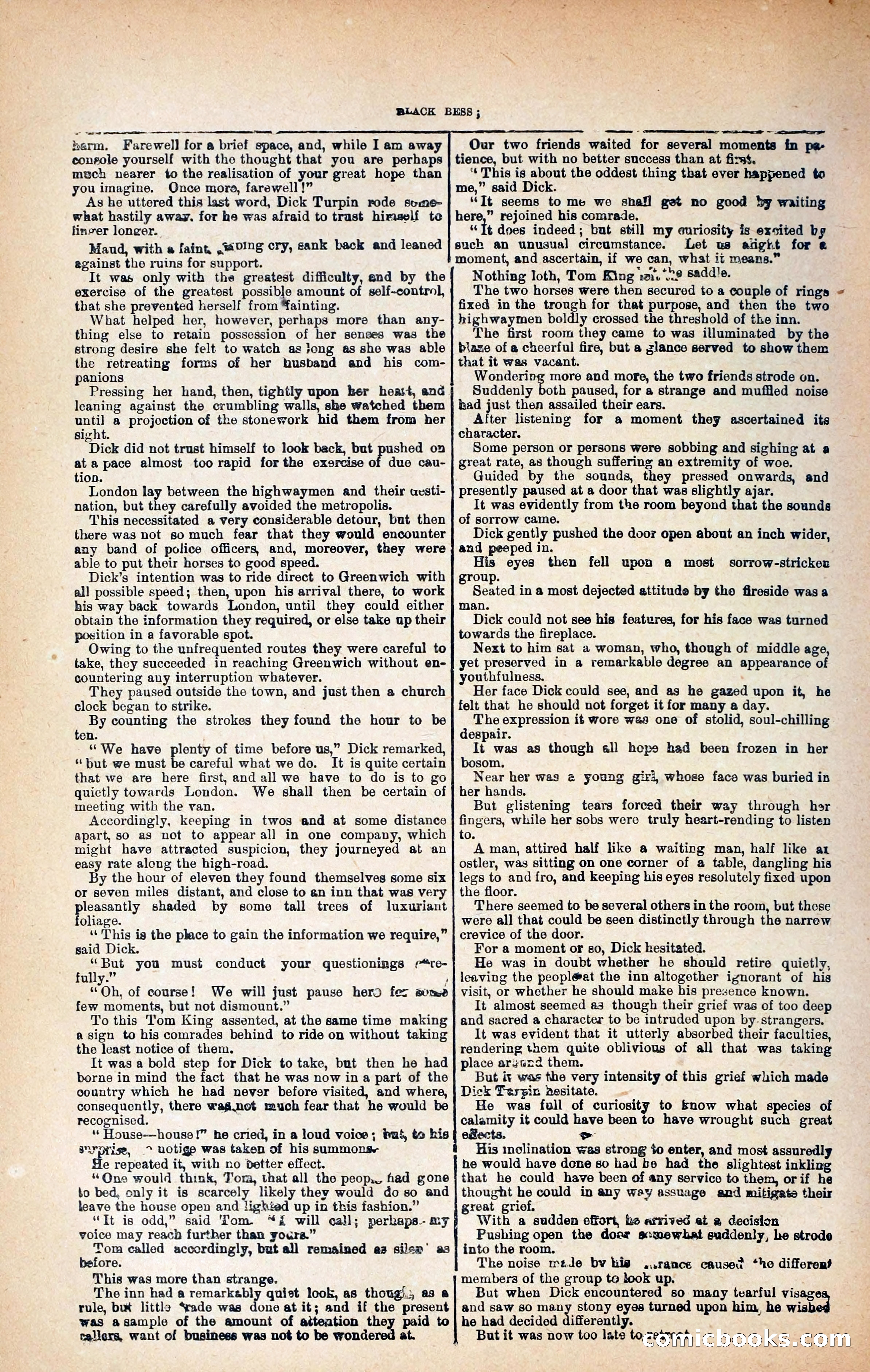 Black Bess; or, the Knight of the Road — page 306: Penny Dreadfuls, 1866