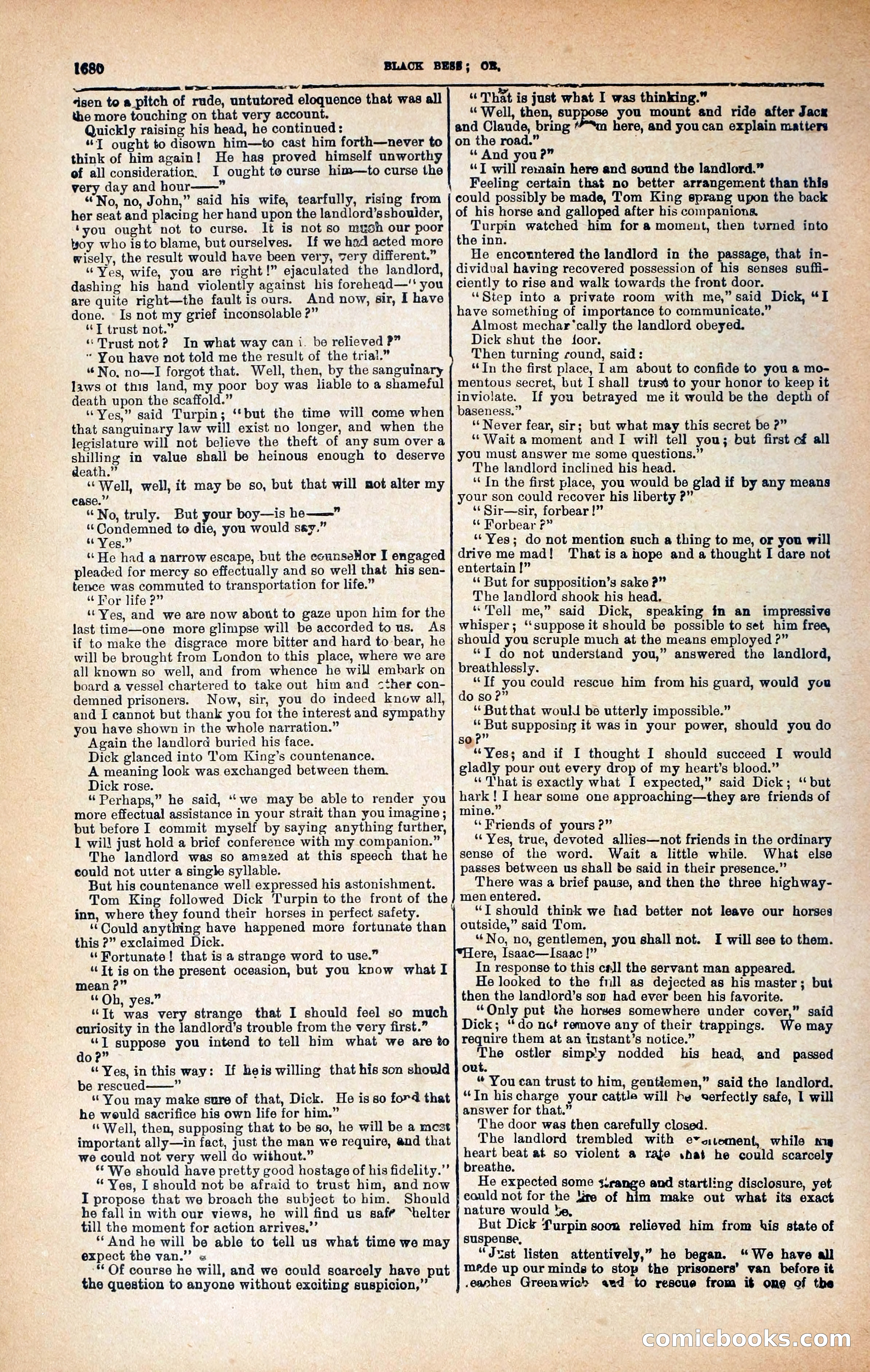 Black Bess; or, the Knight of the Road — page 308: Penny Dreadfuls, 1866