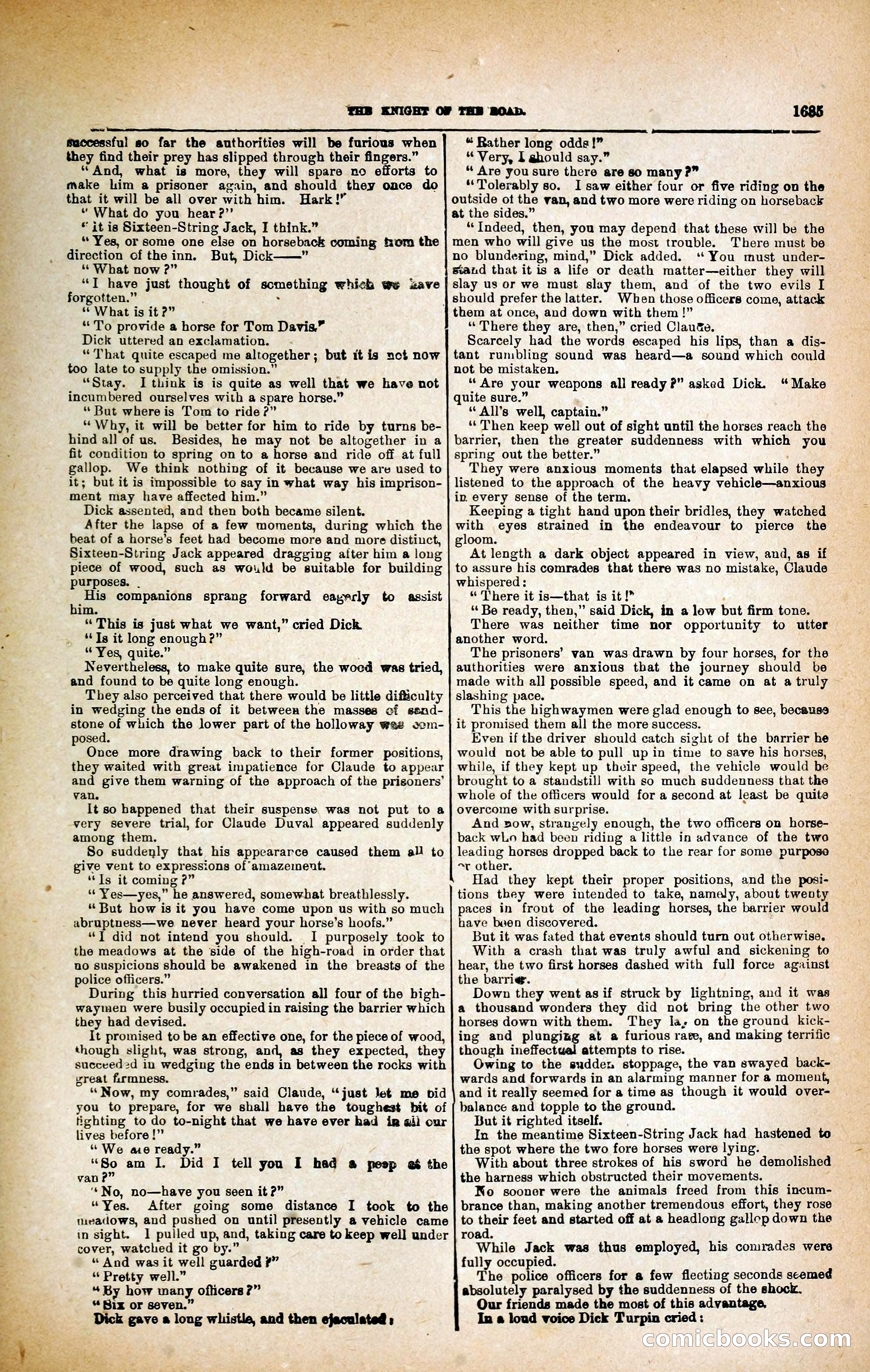 Black Bess; or, the Knight of the Road — page 313: Penny Dreadfuls, 1866