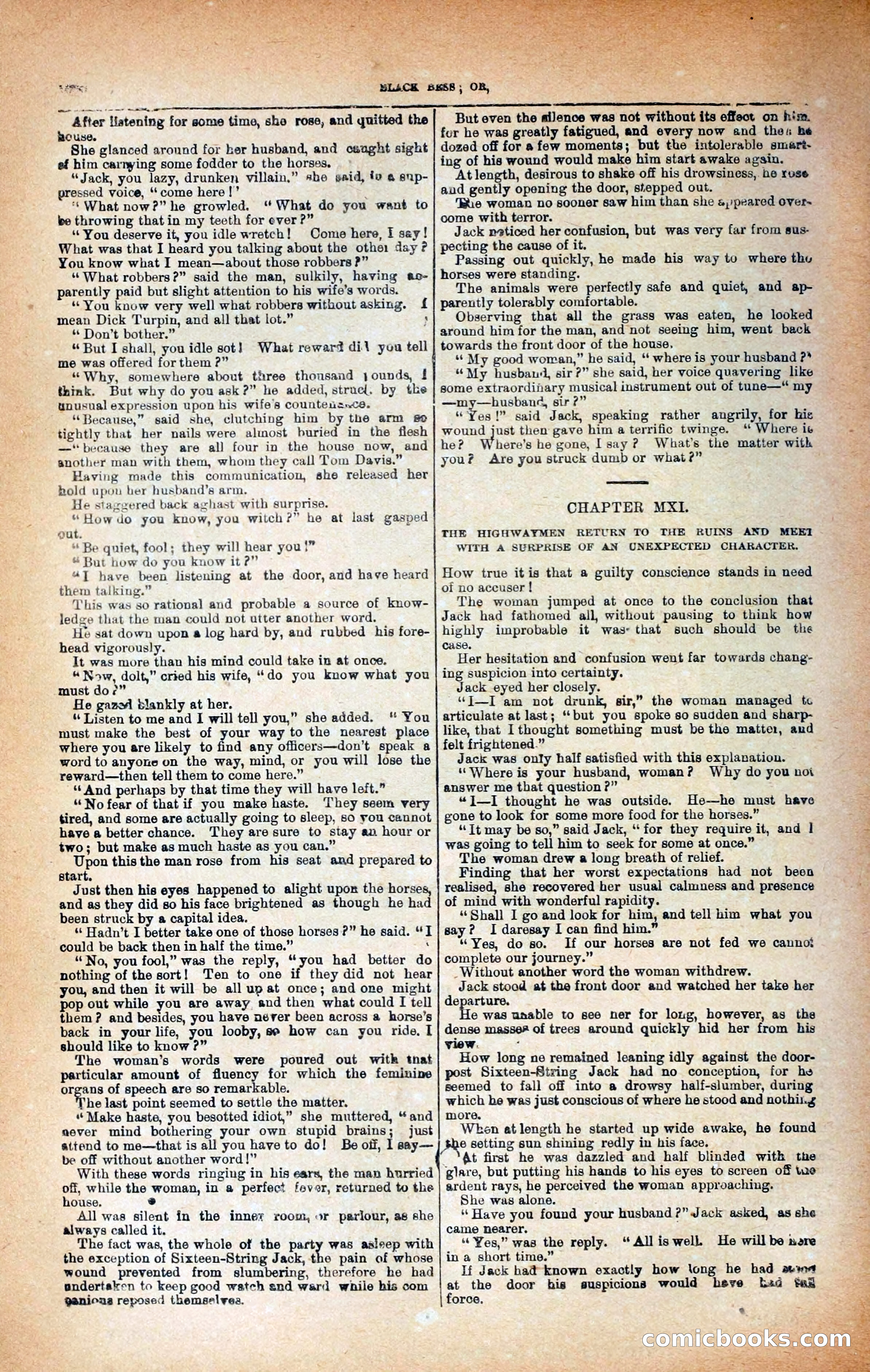 Black Bess; or, the Knight of the Road — page 318: Penny Dreadfuls, 1866
