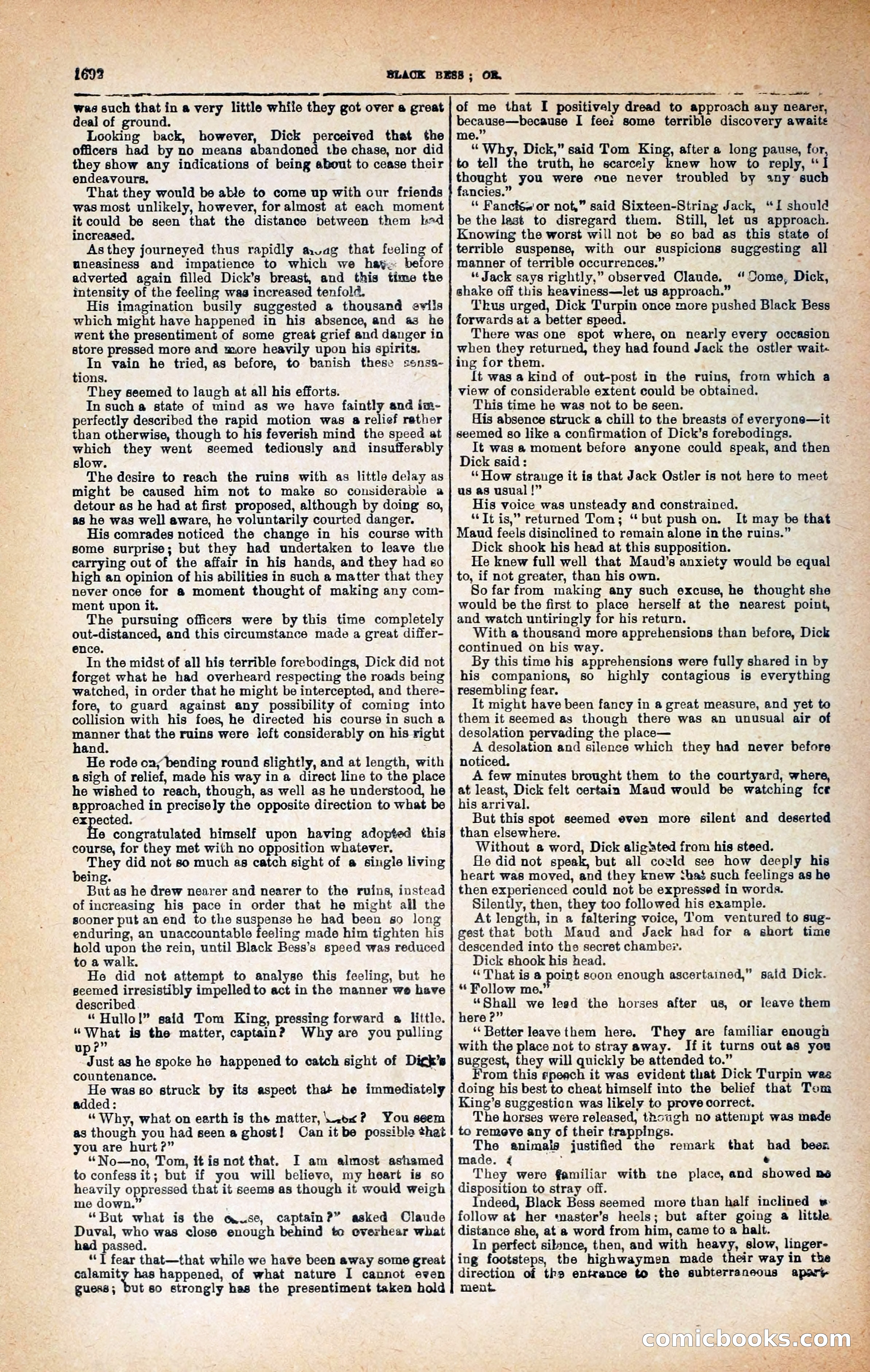 Black Bess; or, the Knight of the Road — page 320: Penny Dreadfuls, 1866