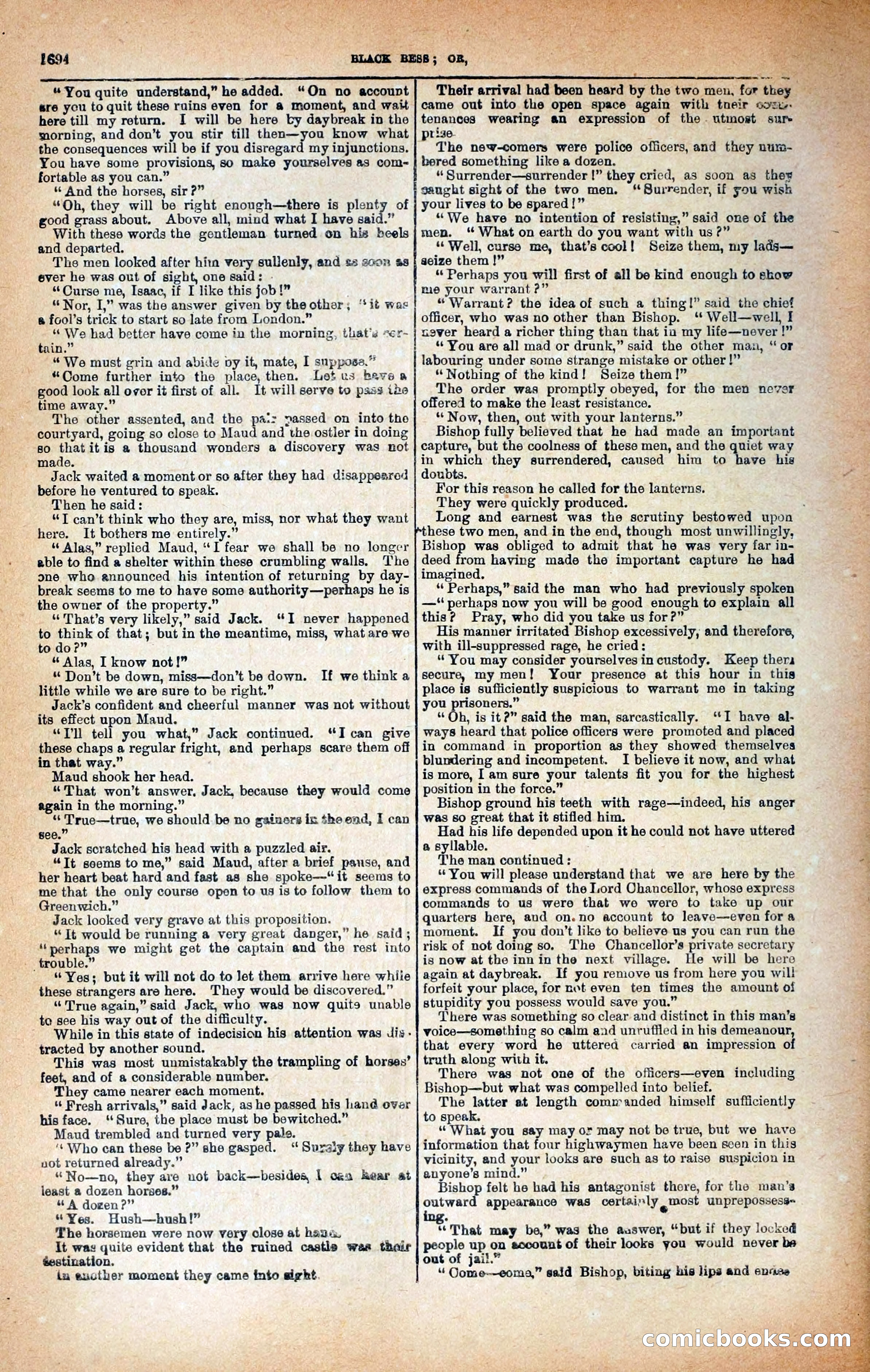 Black Bess; or, the Knight of the Road — page 322: Penny Dreadfuls, 1866