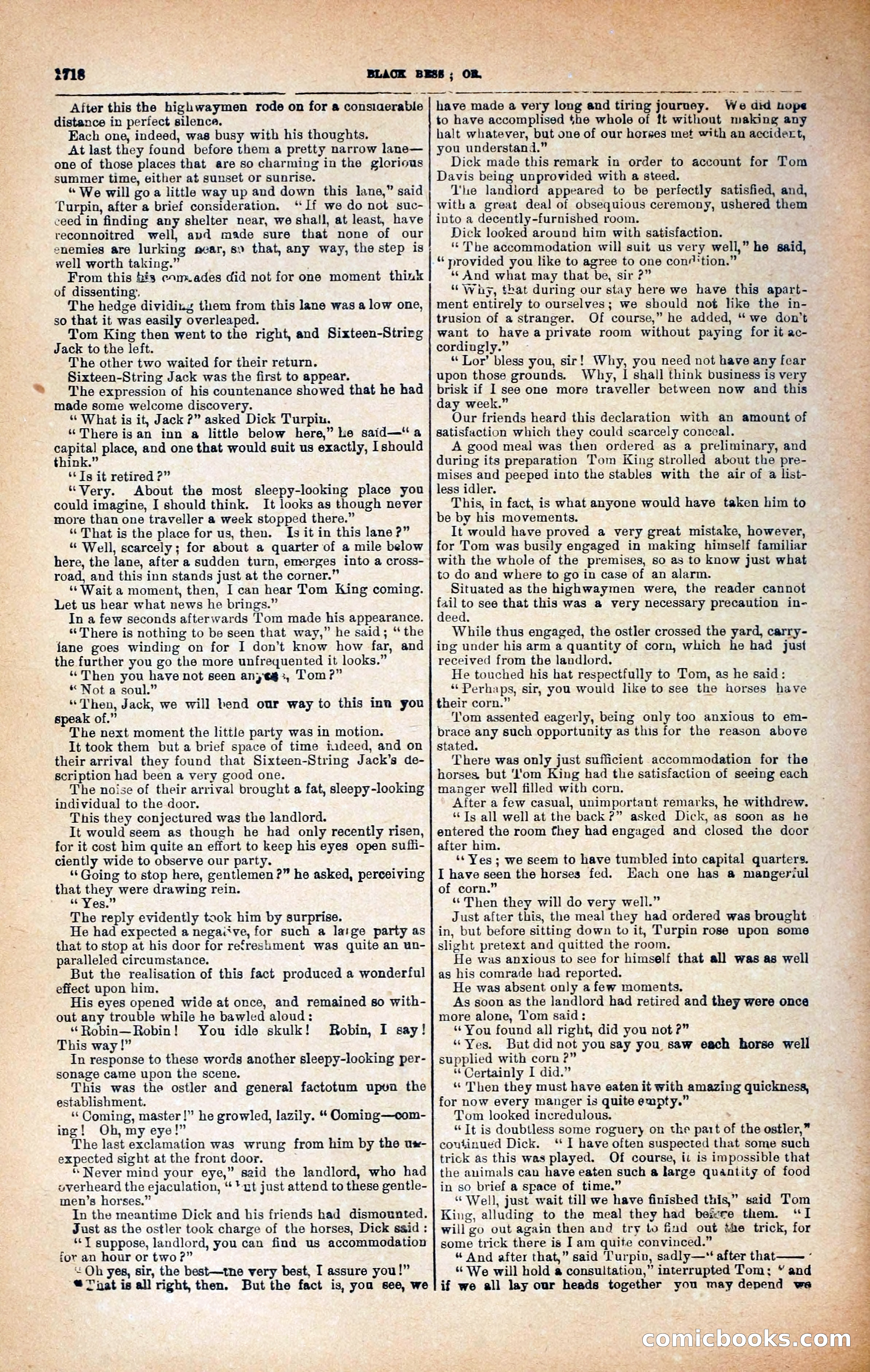 Black Bess; or, the Knight of the Road — page 346: Penny Dreadfuls, 1866