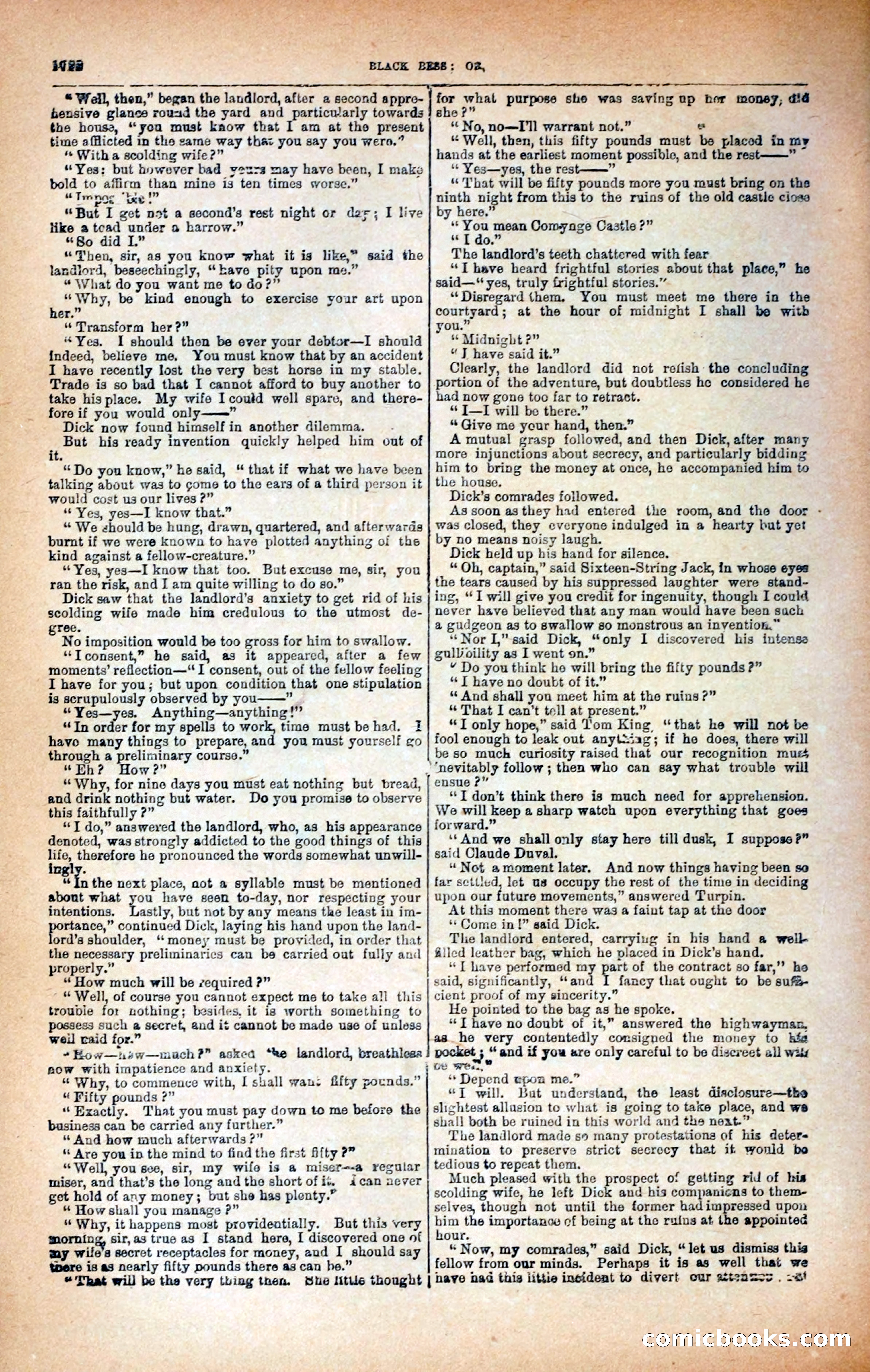 Black Bess; or, the Knight of the Road — page 350: Penny Dreadfuls, 1866