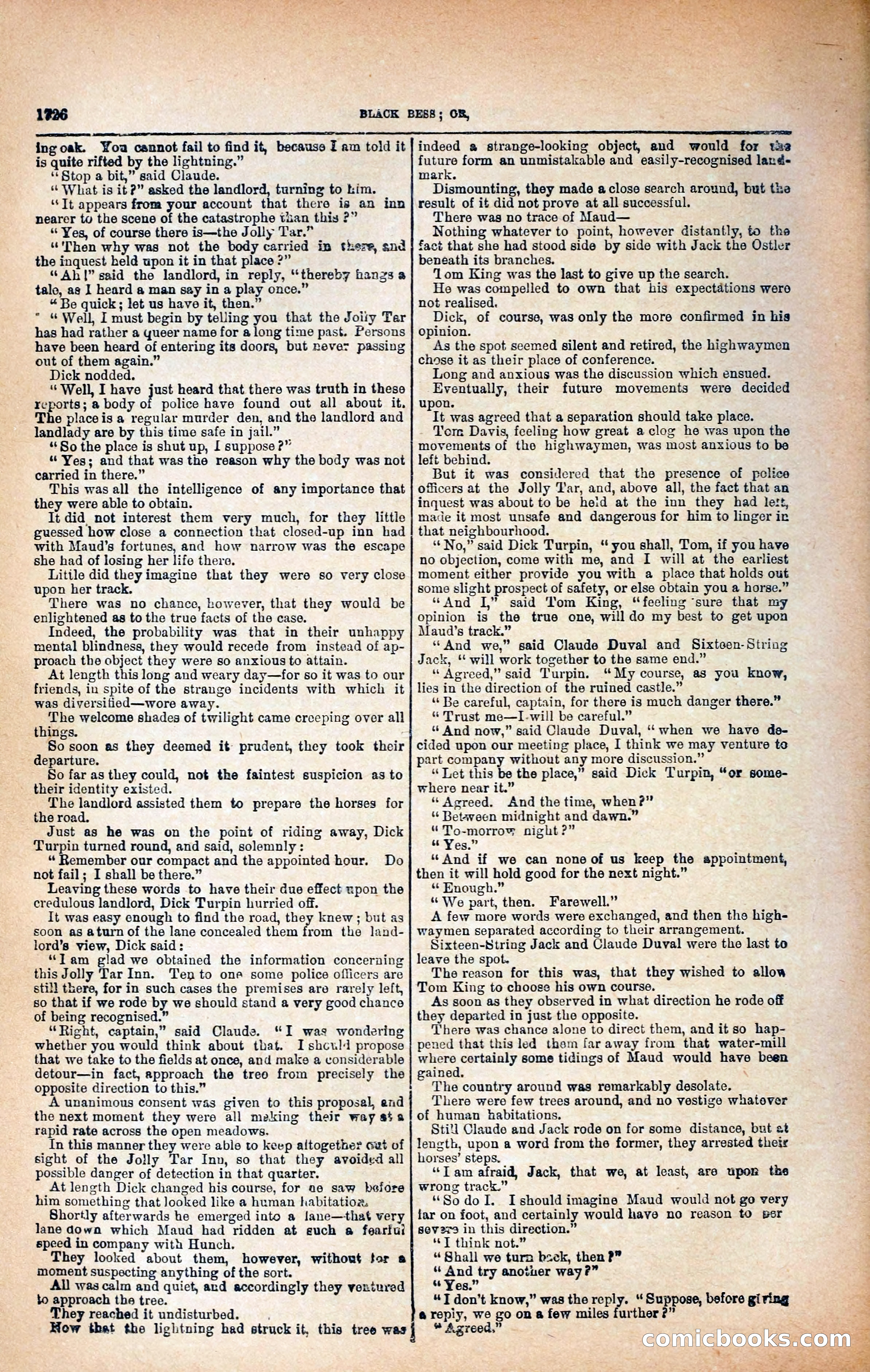 Black Bess; or, the Knight of the Road — page 354: Penny Dreadfuls, 1866