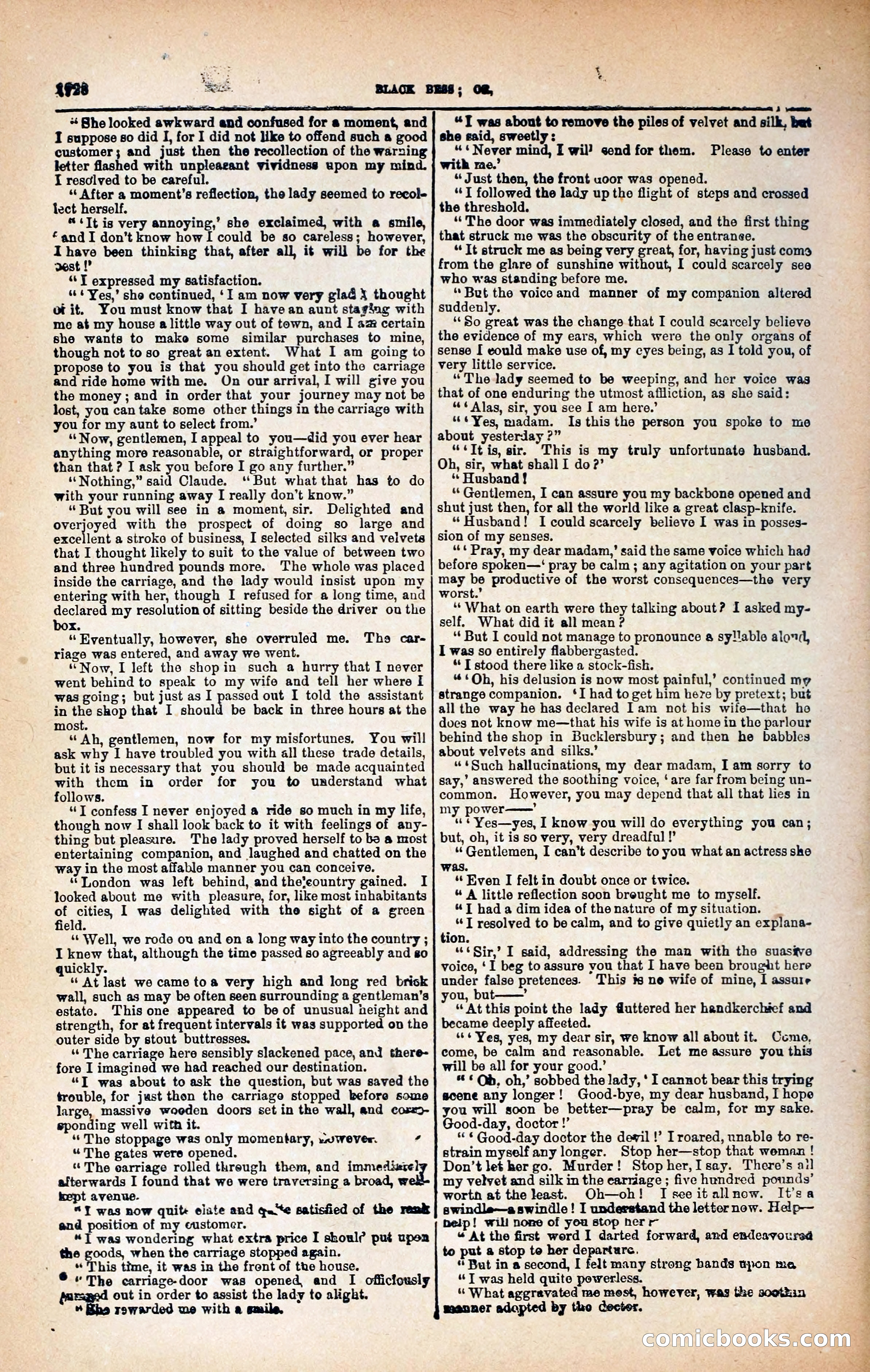 Black Bess; or, the Knight of the Road — page 356: Penny Dreadfuls, 1866
